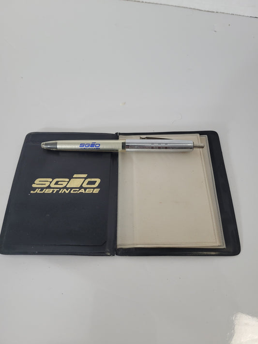 Vintage SGIO “Just in Case” Insurance Wallet & Advertising Pen