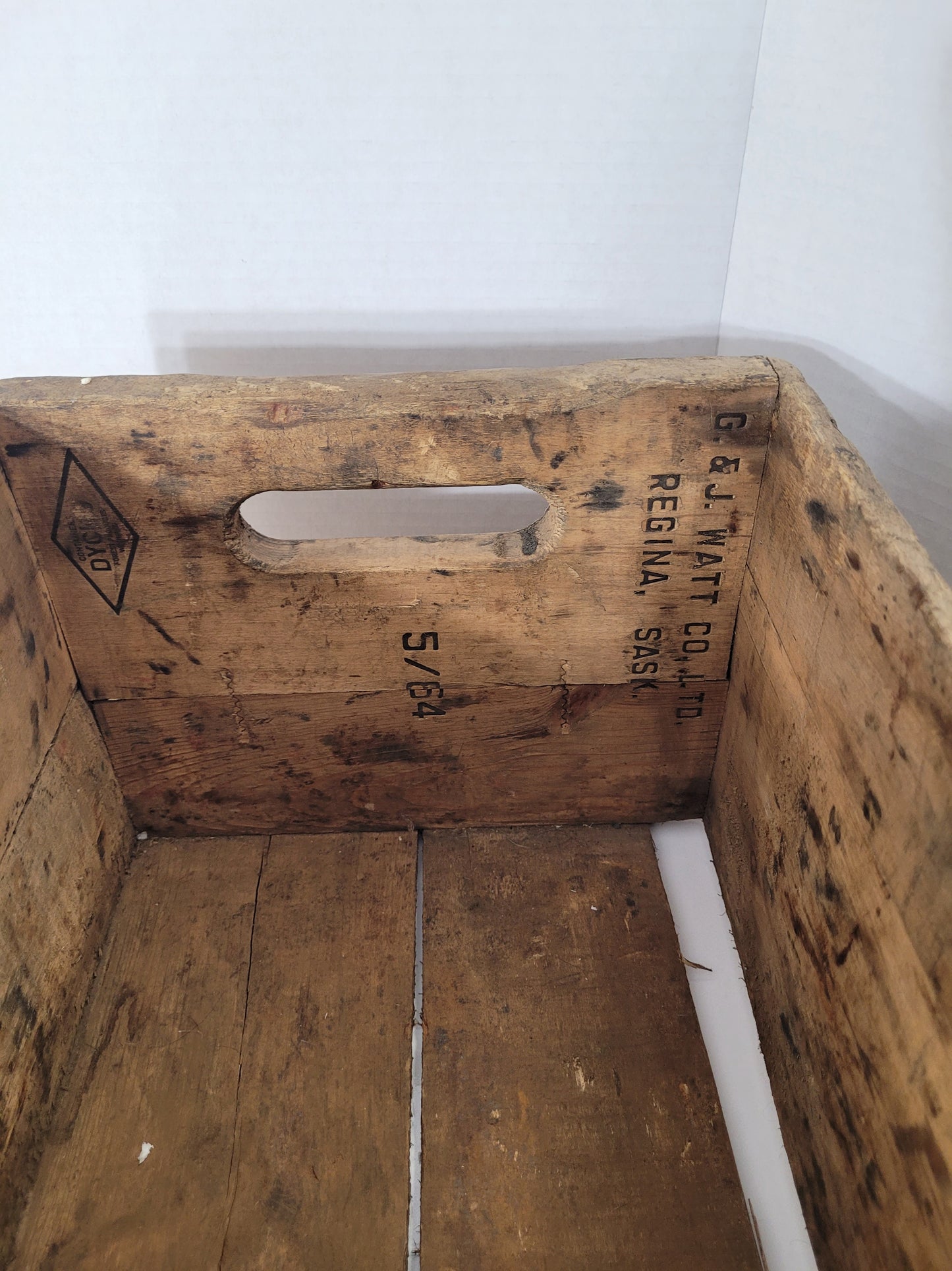 Vintage 1964 Schweppes Wooden 24-Bottle Crate – Regina, Saskatchewan