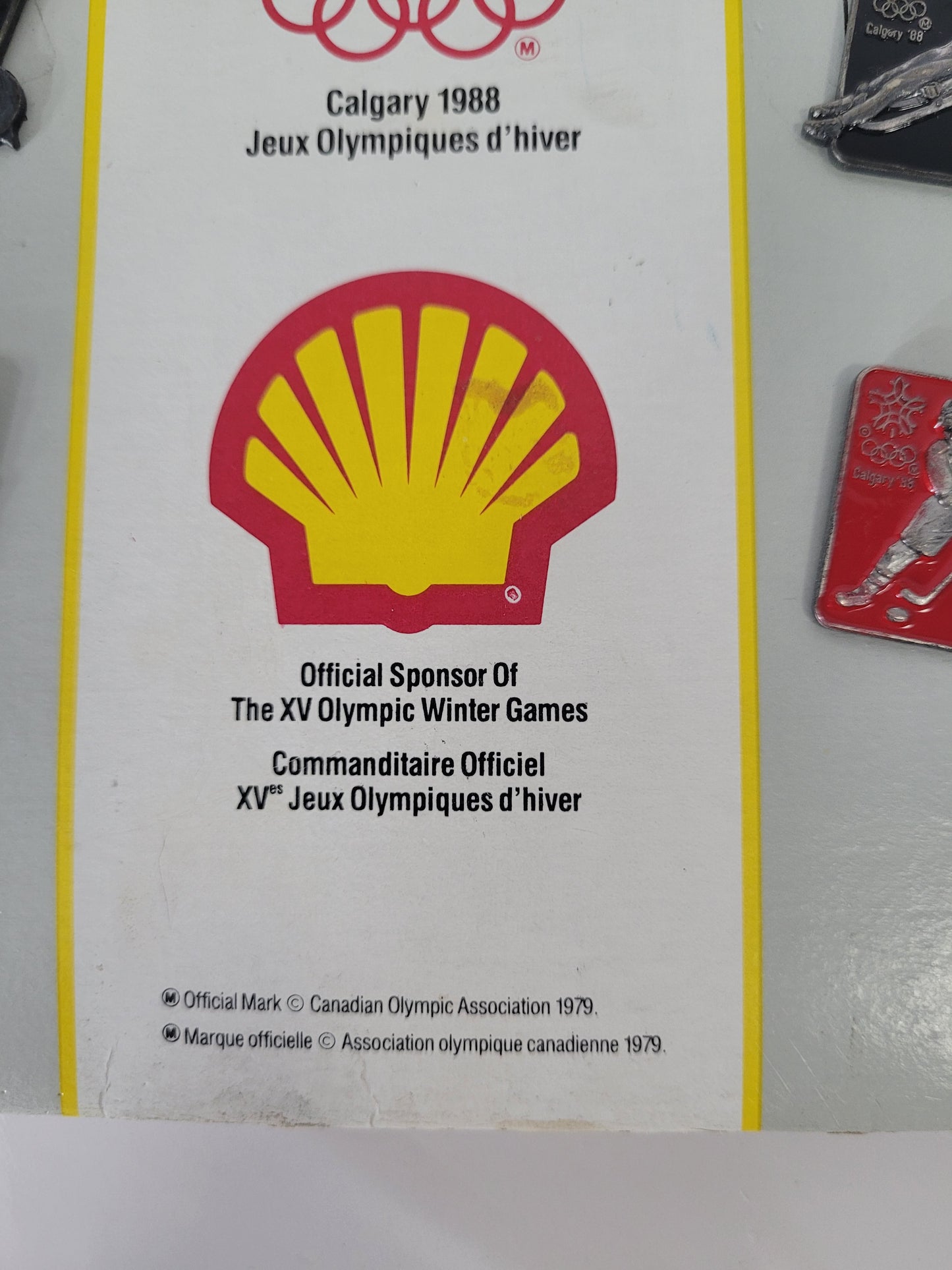 1988 Calgary Winter Olympics Shell Limited Edition 8-Pin Commemorative Set