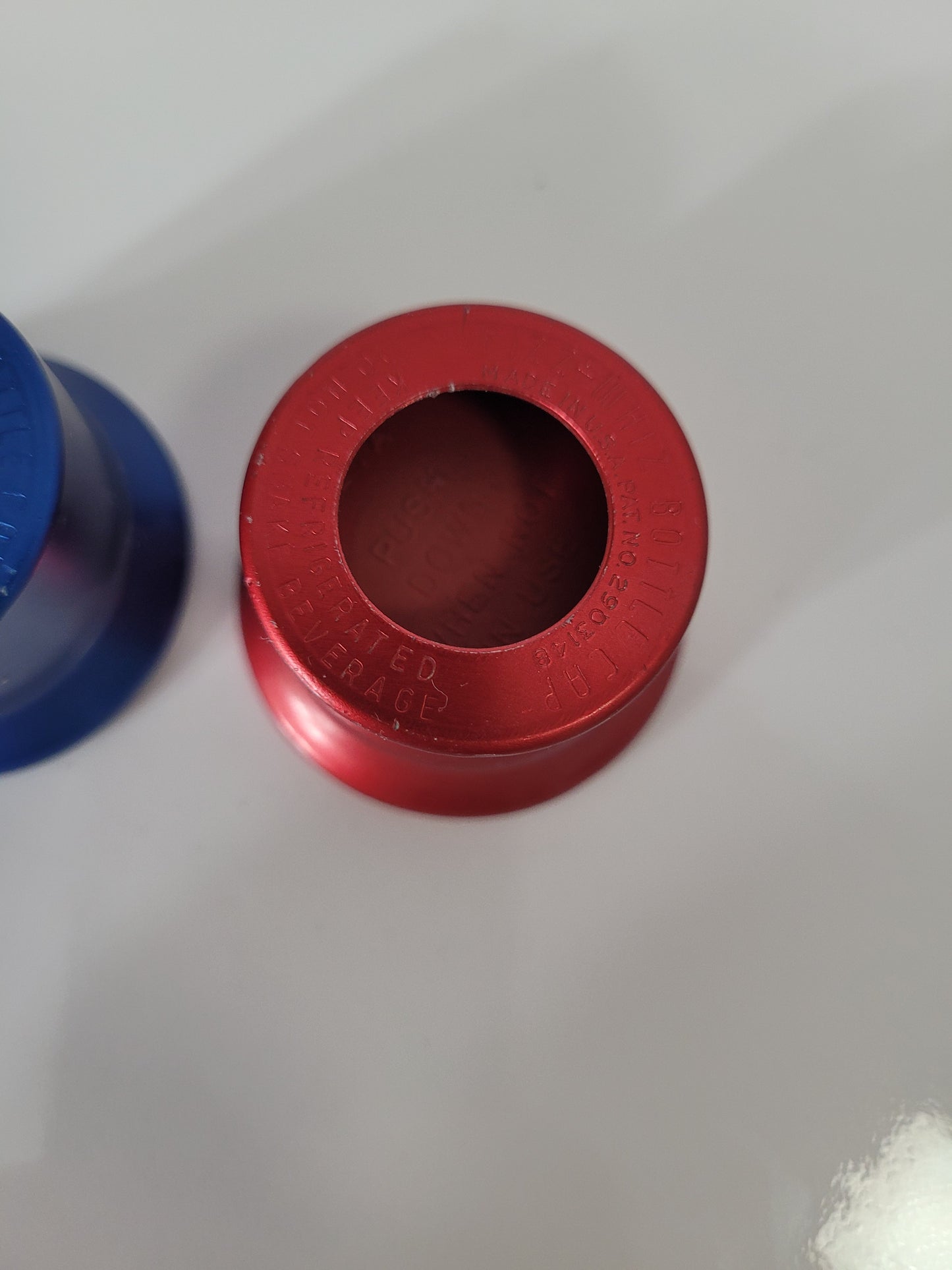 Vintage Fizz-Whiz Reusable Soda Bottle Caps – Red & Blue Pair – Made in USA