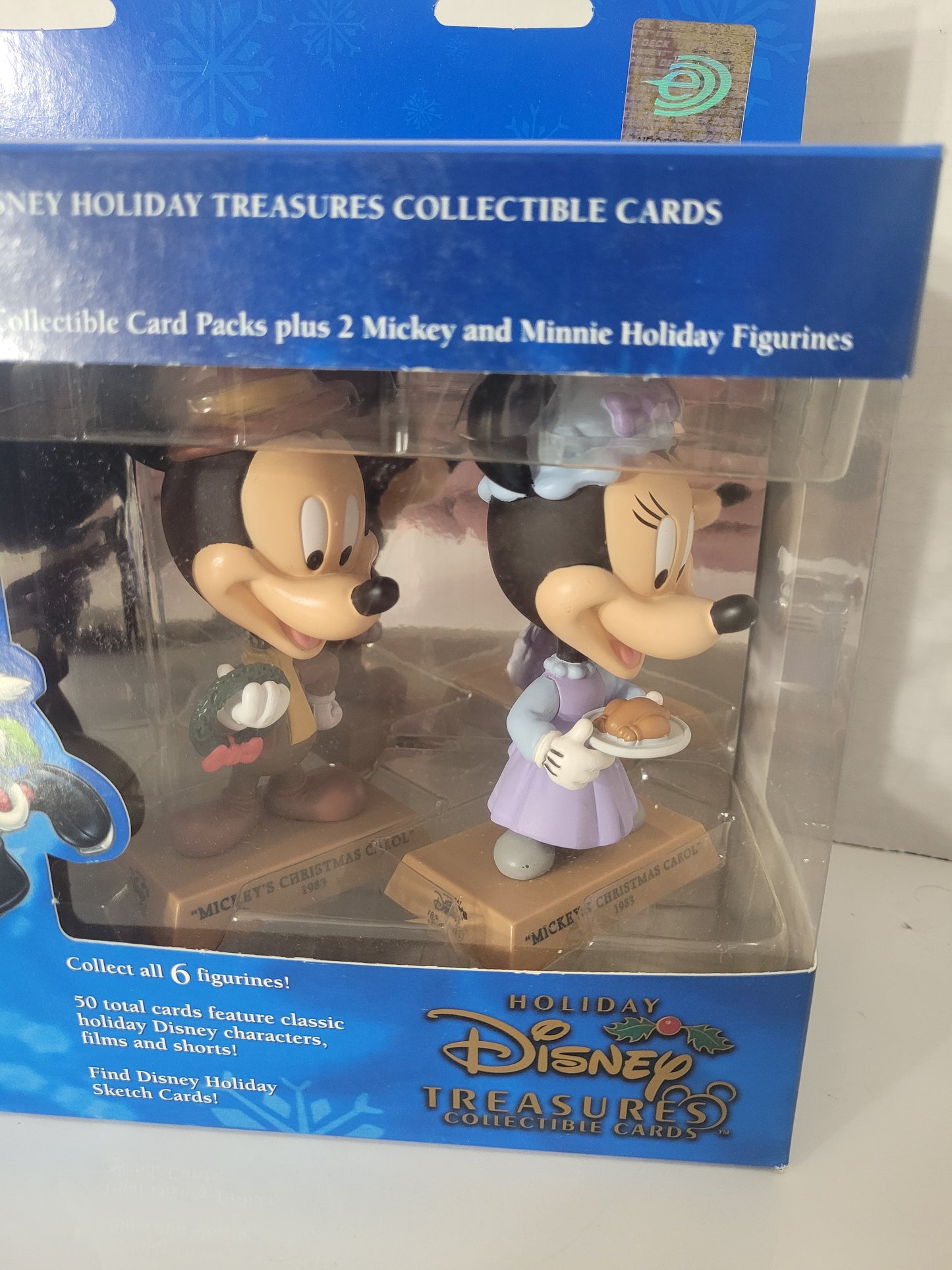 2004 Upper Deck Disney Holiday Treasures Mickey’s Christmas Carol Card & Figurine Set
