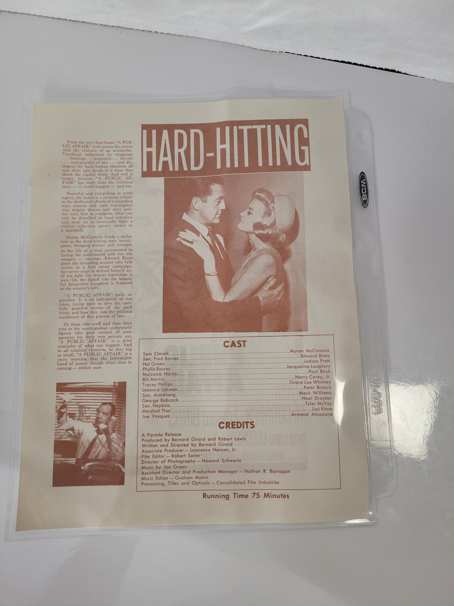 Vintage 1960s Movie Promotional Advertising Sheets – Lot of 4