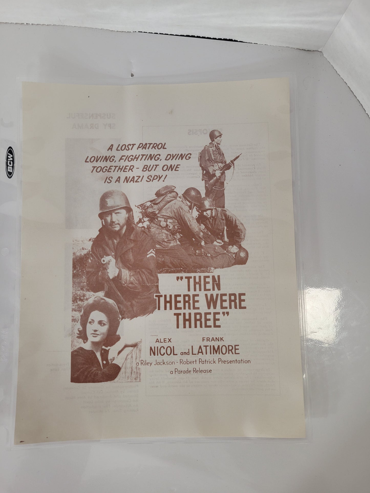 Vintage 1960s Movie Promotional Advertising Sheets – Lot of 4