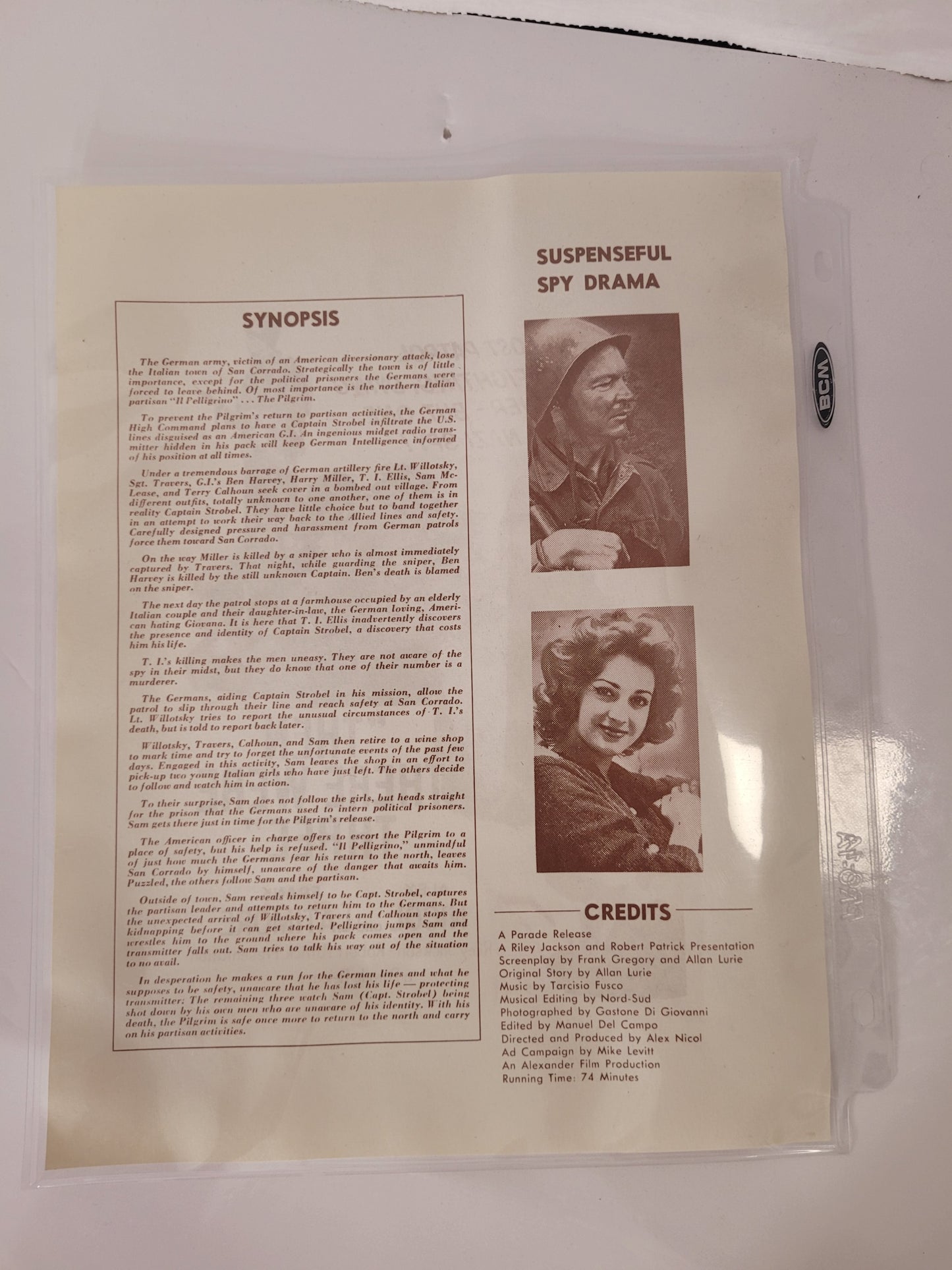 Vintage 1960s Movie Promotional Advertising Sheets – Lot of 4