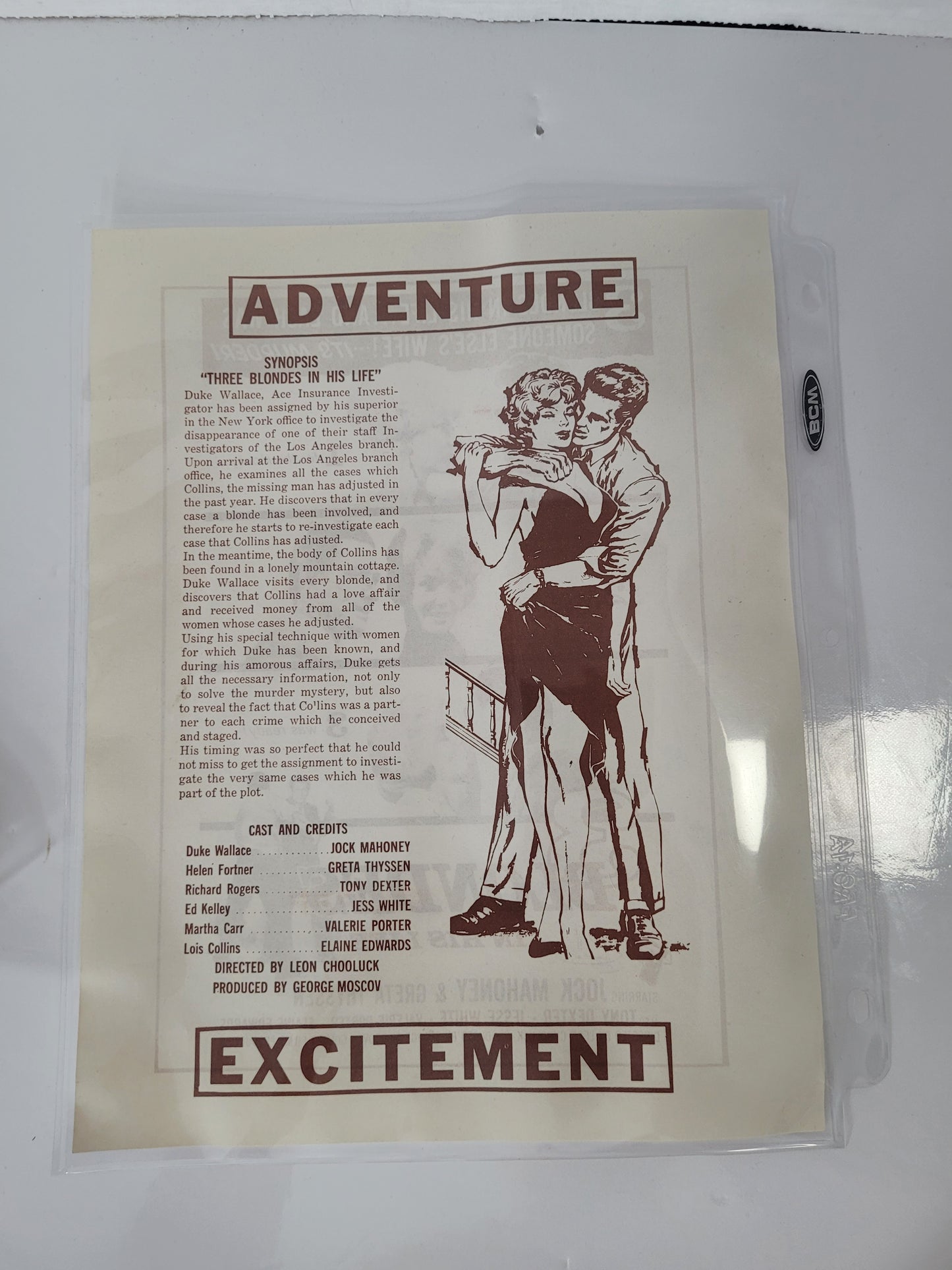 Vintage 1960s Movie Promotional Advertising Sheets – Lot of 4