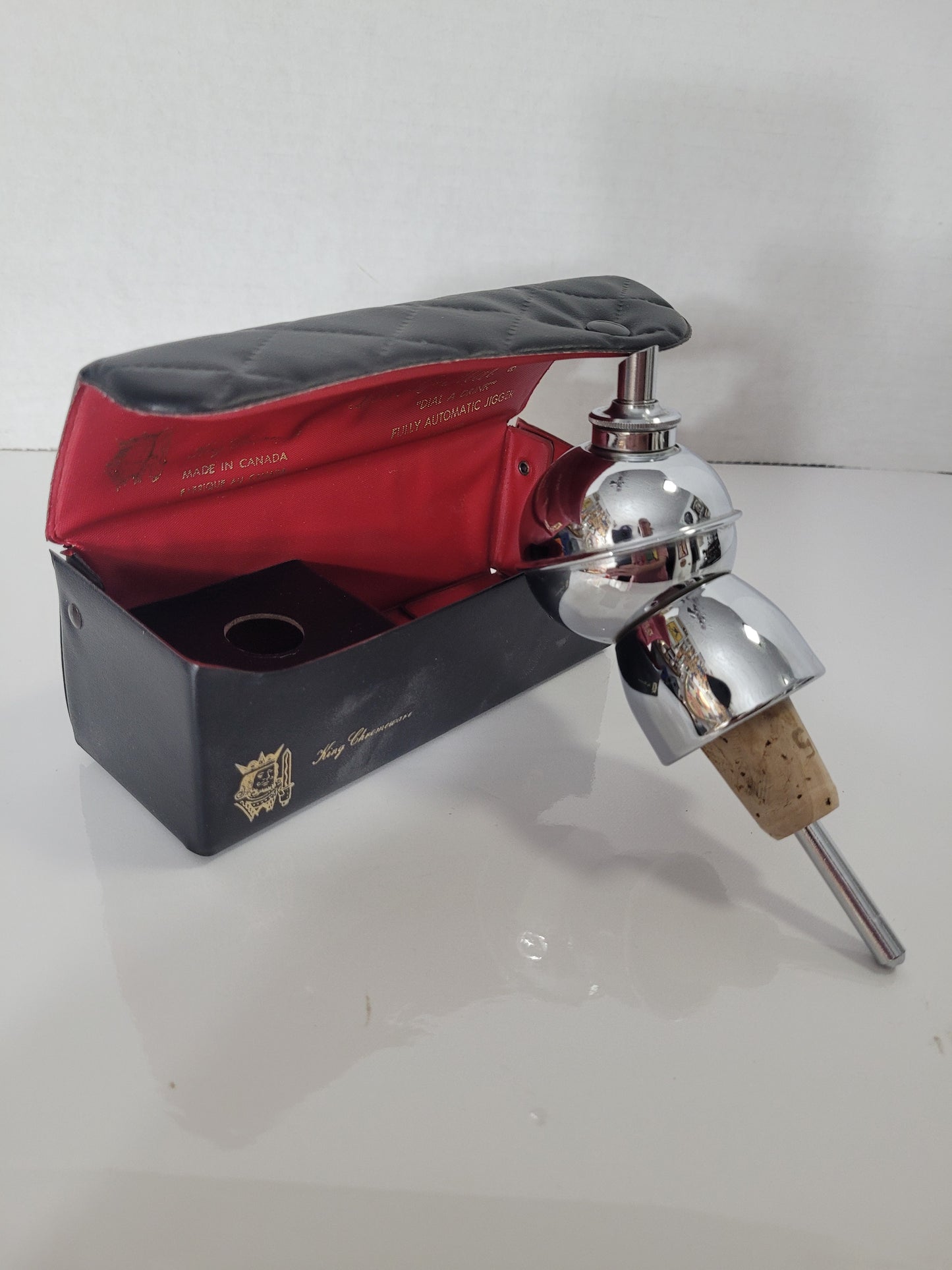 Vintage 1960s King Chromeware Dial-O-Mat Automatic Jigger – Made in Canada