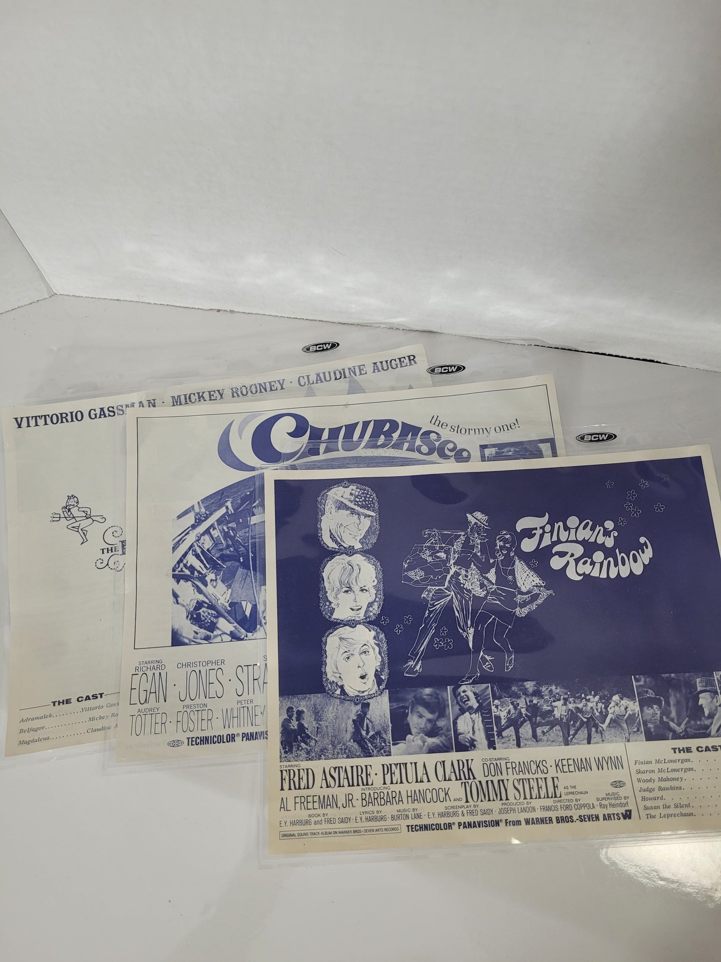 Vintage Warner Bros.-Seven Arts Movie Promotional Press Sheets – Lot of 3 Description