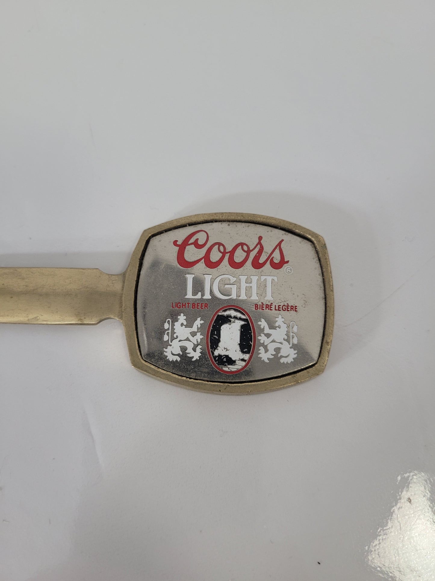 Vintage Coors Light Advertising Letter Opener – Gold-Tone – 6.5"