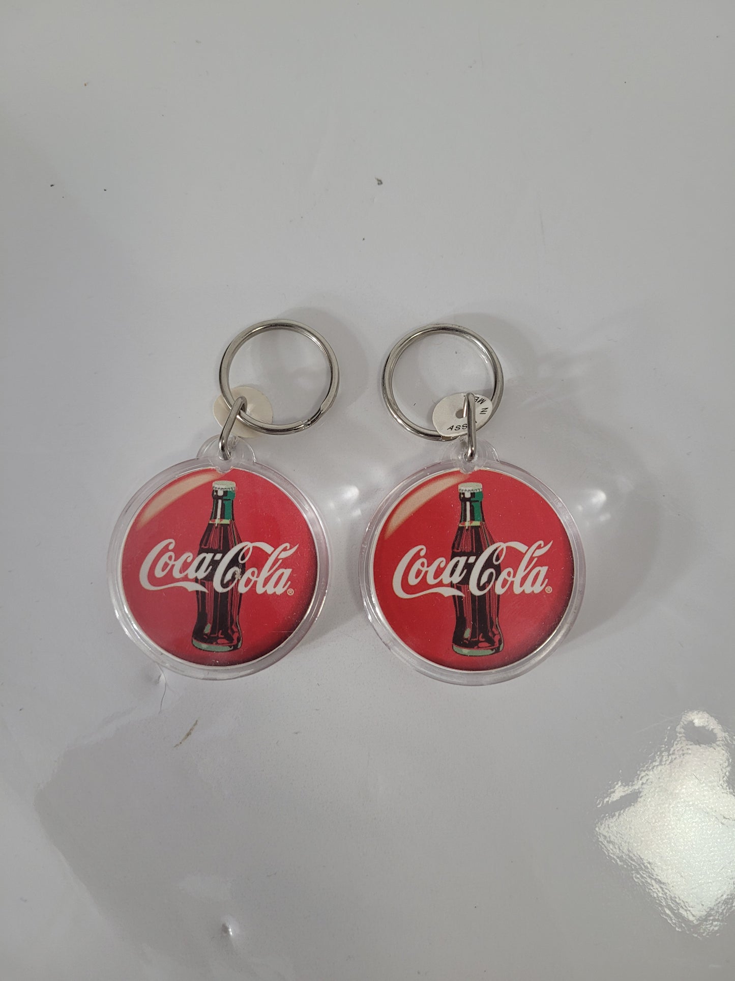 Vintage-Style Coca-Cola Advertising Keychains – Pair