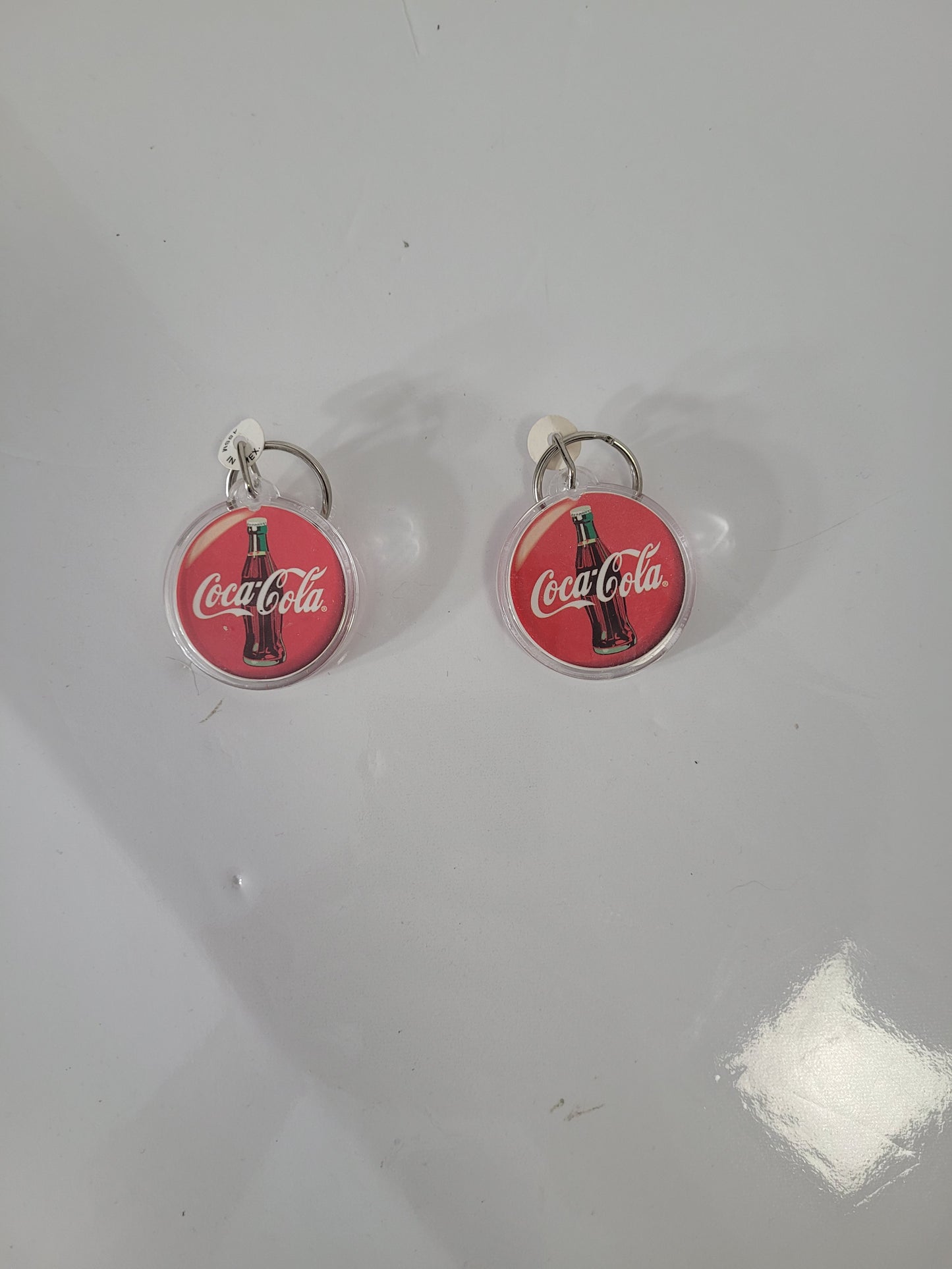Vintage-Style Coca-Cola Advertising Keychains – Pair