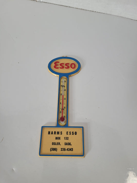 Vintage Harms Esso Osler Saskatchewan Advertising Thermometer