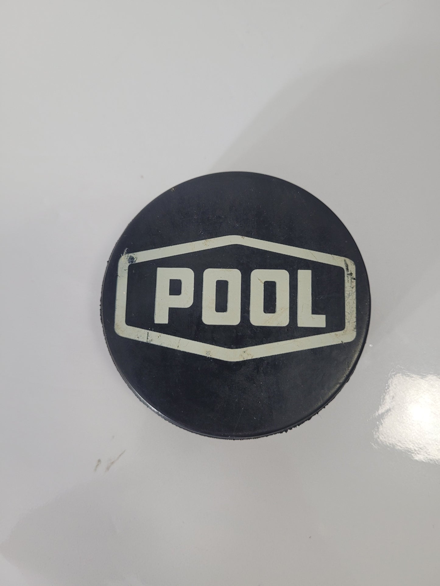 Vintage Saskatchewan Wheat Pool “POOL” Hockey Puck