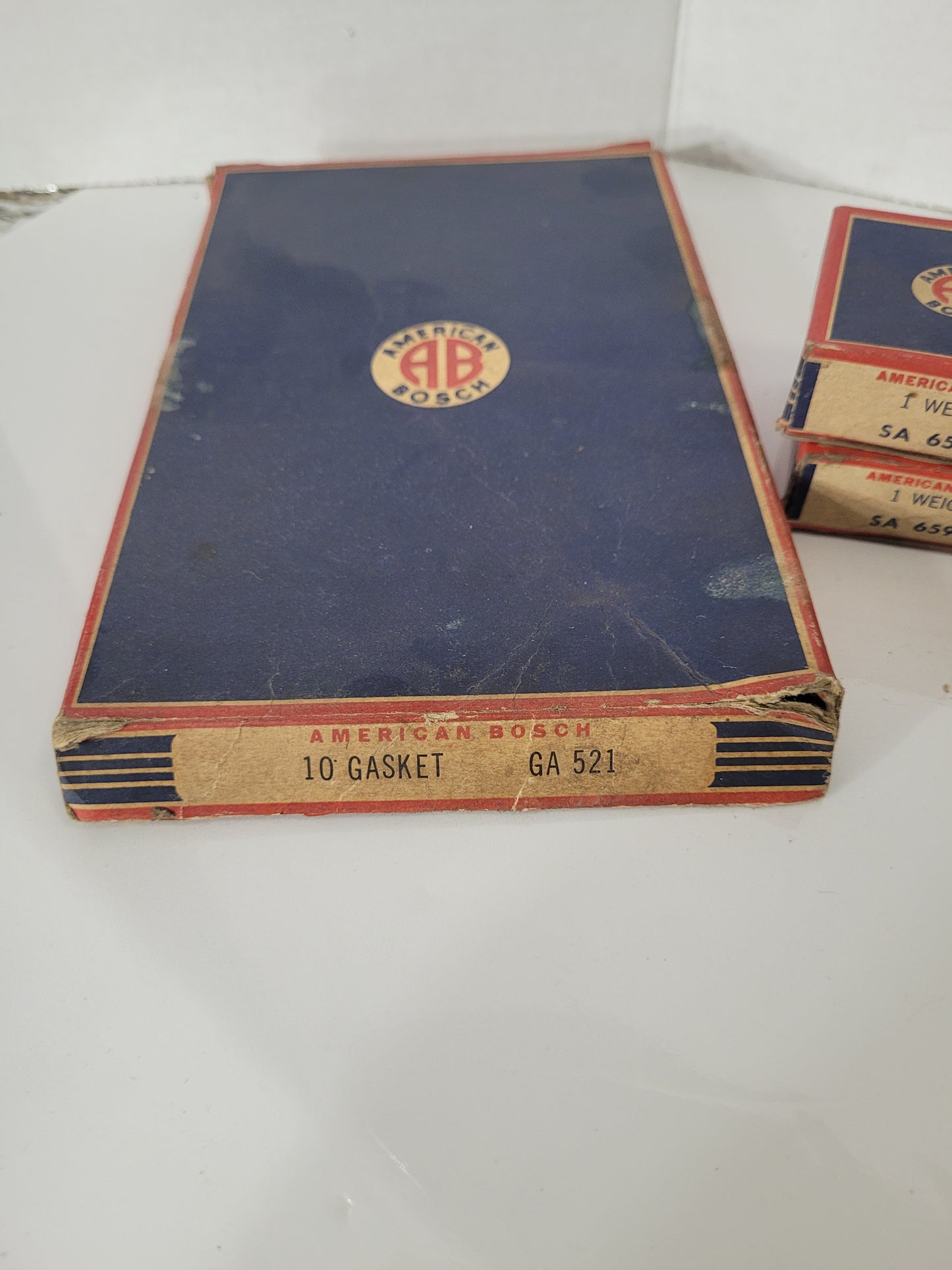 Vintage American Bosch Parts Boxes – Lot of 11 – Ignition & Electrical Packaging
