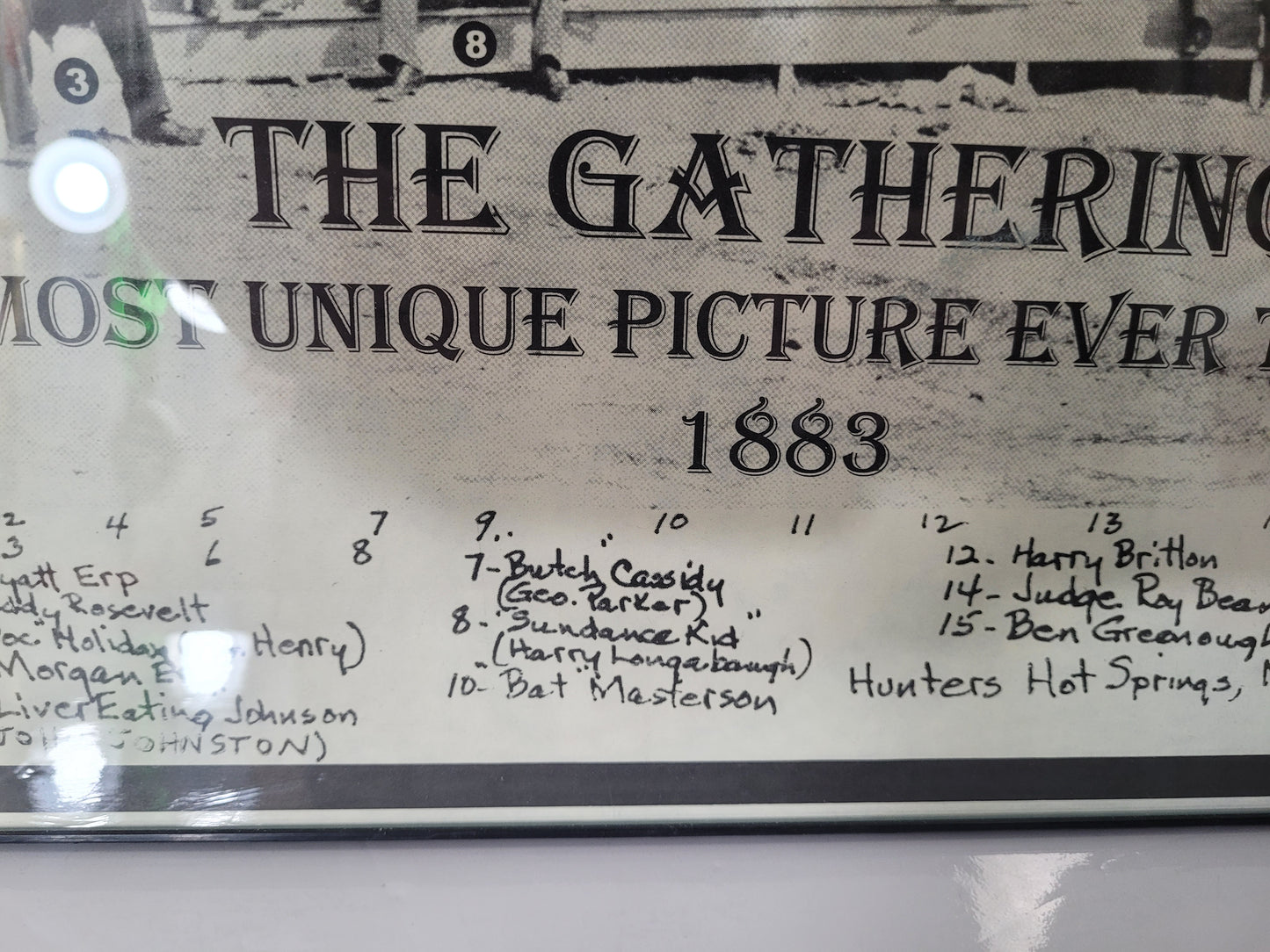 “The Gathering” 1883 Old West Framed Photo Print – 17" x 11.25"