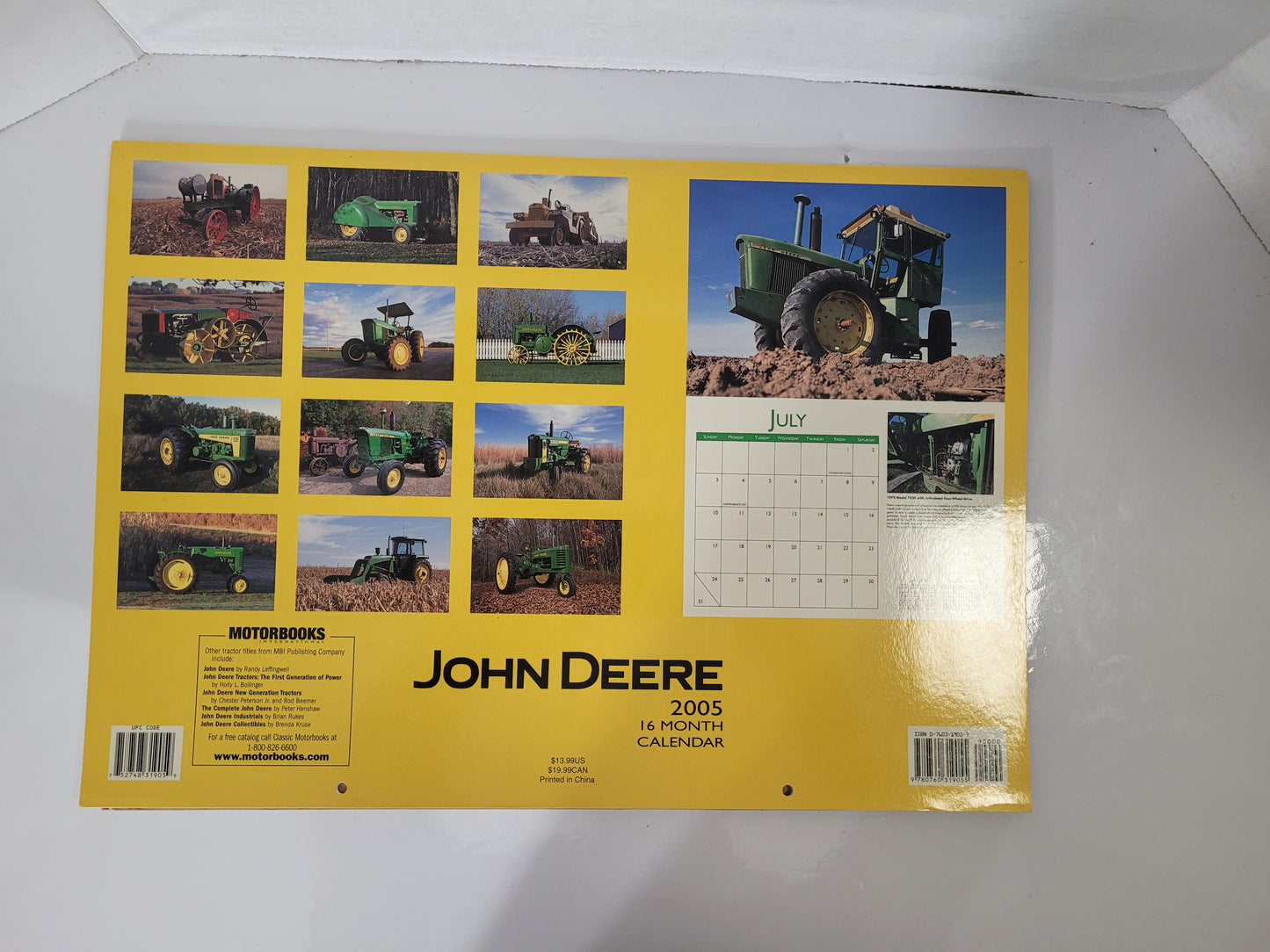 2005 John Deere 16-Month Calendar – Randy Leffingwell – Motorbooks – Licensed John Deere