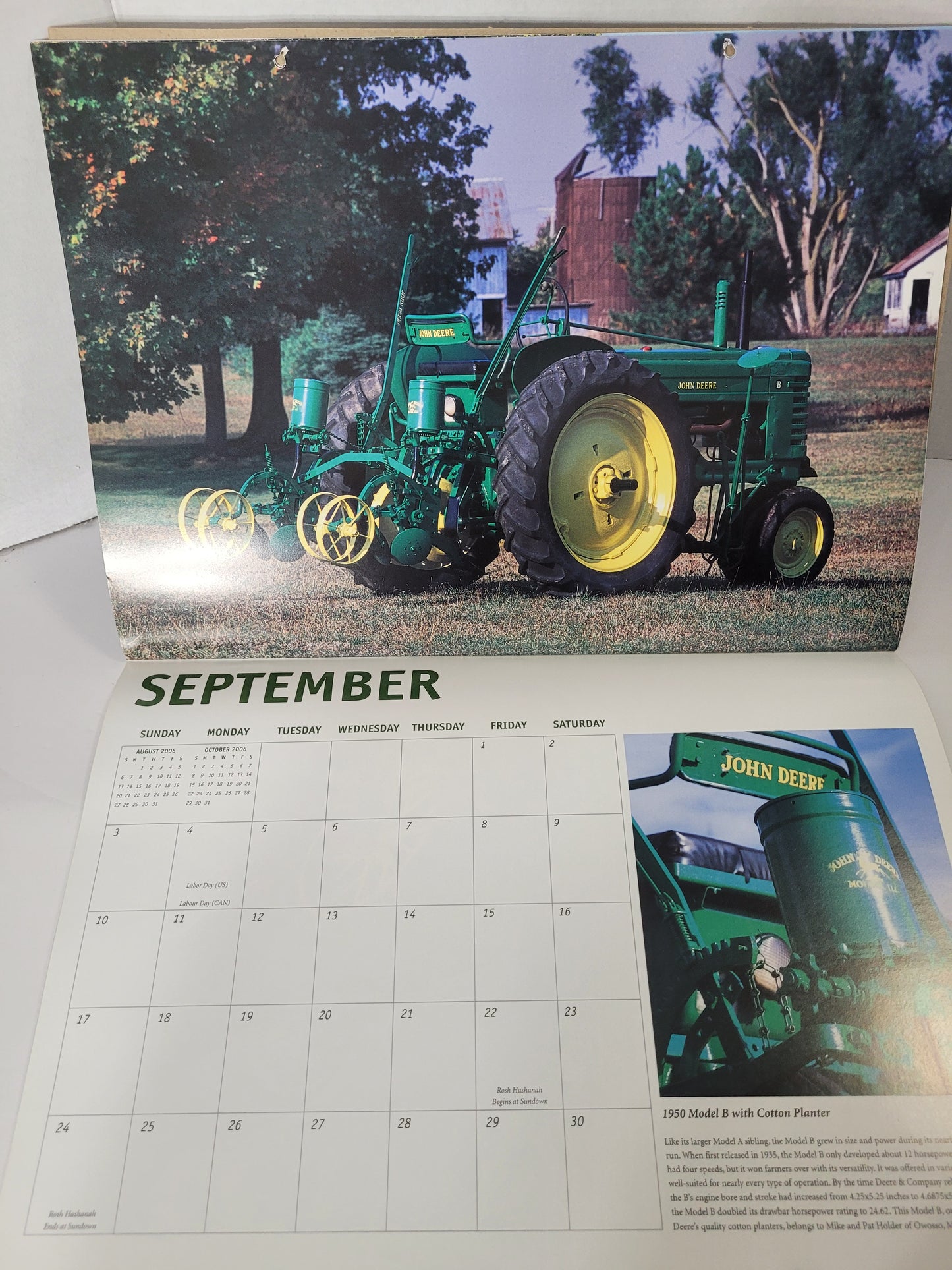 2006 John Deere 16-Month Calendar – Randy Leffingwell & Jeff Hackett – Licensed John Deere