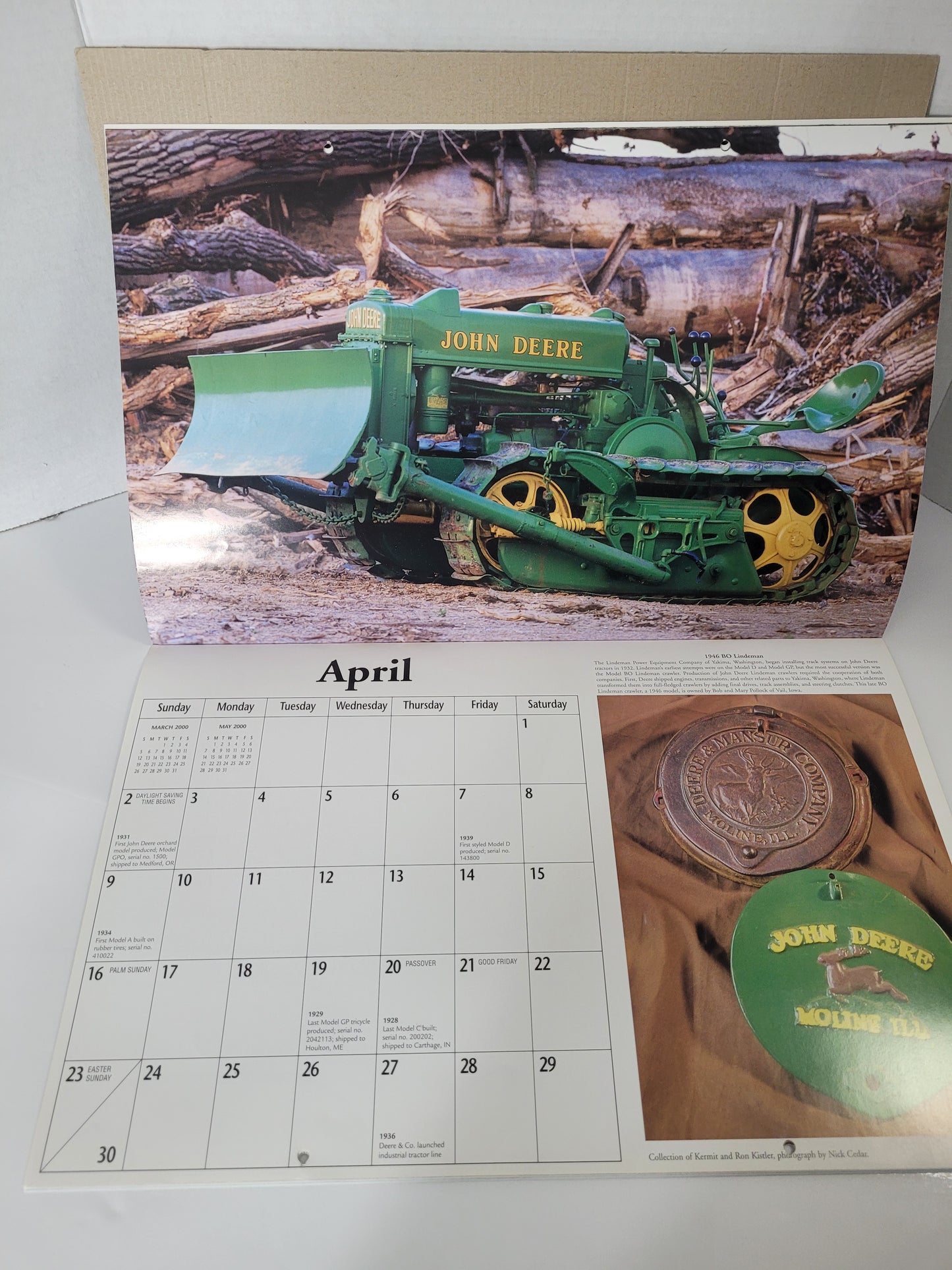 2000 John Deere Farm Tractors Calendar – Andy Kraushaar – Motorbooks / MBI Publishing