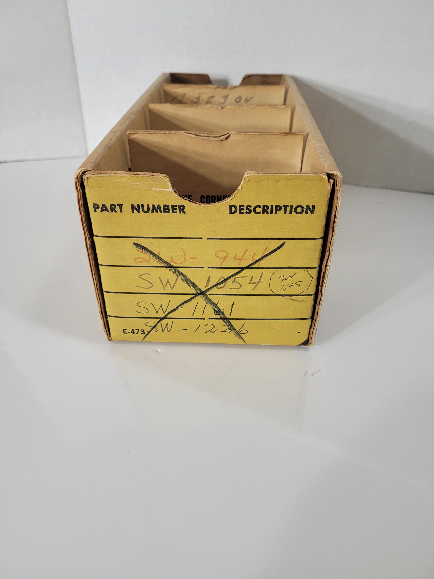 Vintage John Deere Genuine Parts Cardboard Dealer Parts Bin