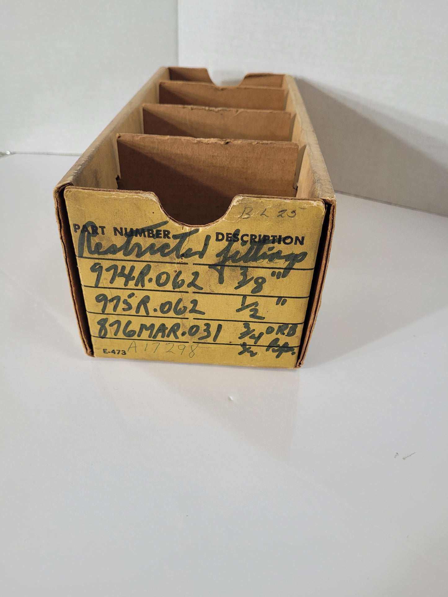 Vintage John Deere Genuine Parts Cardboard Dealer Parts Bin