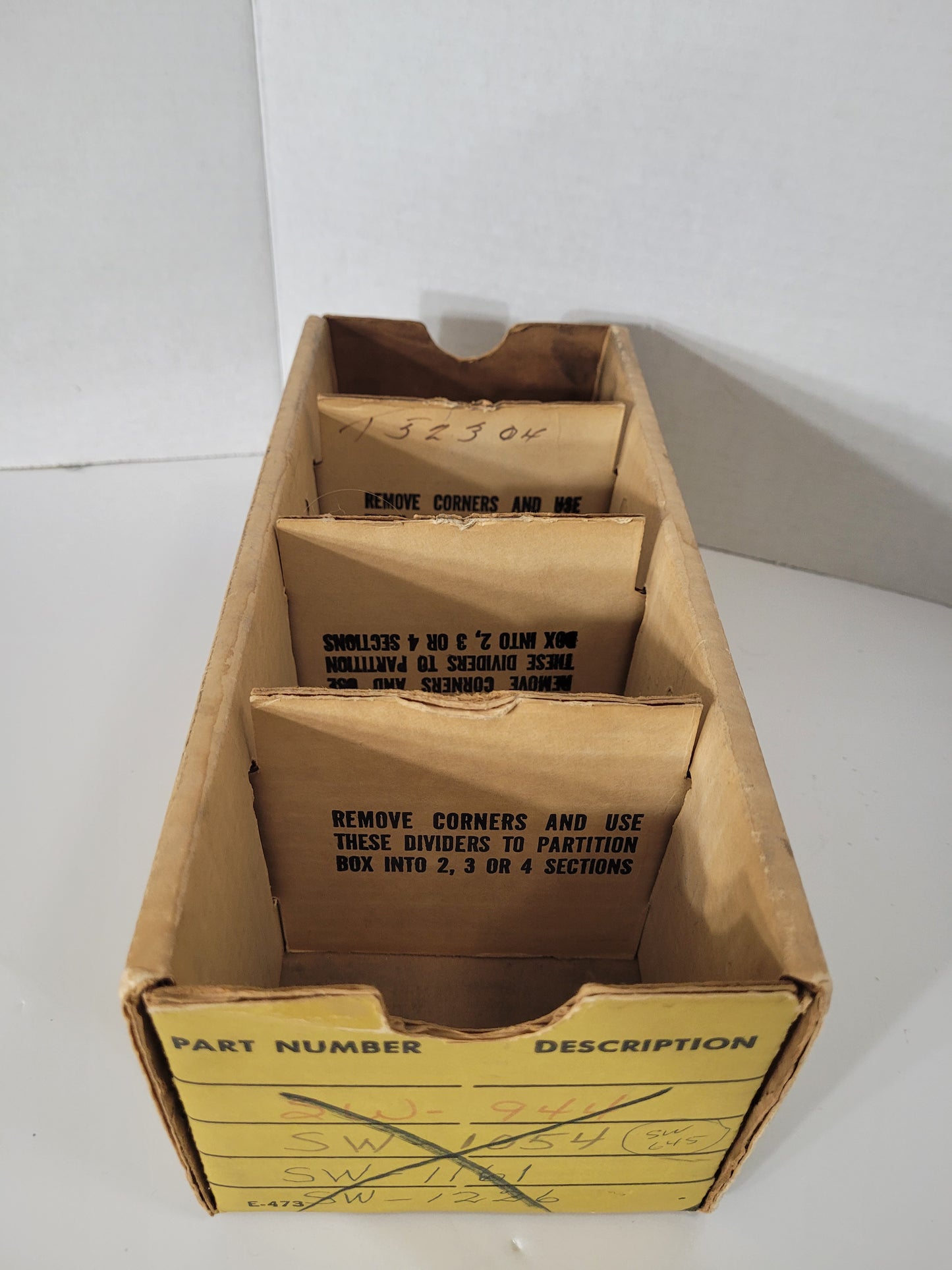 Vintage John Deere Genuine Parts Cardboard Dealer Parts Bin