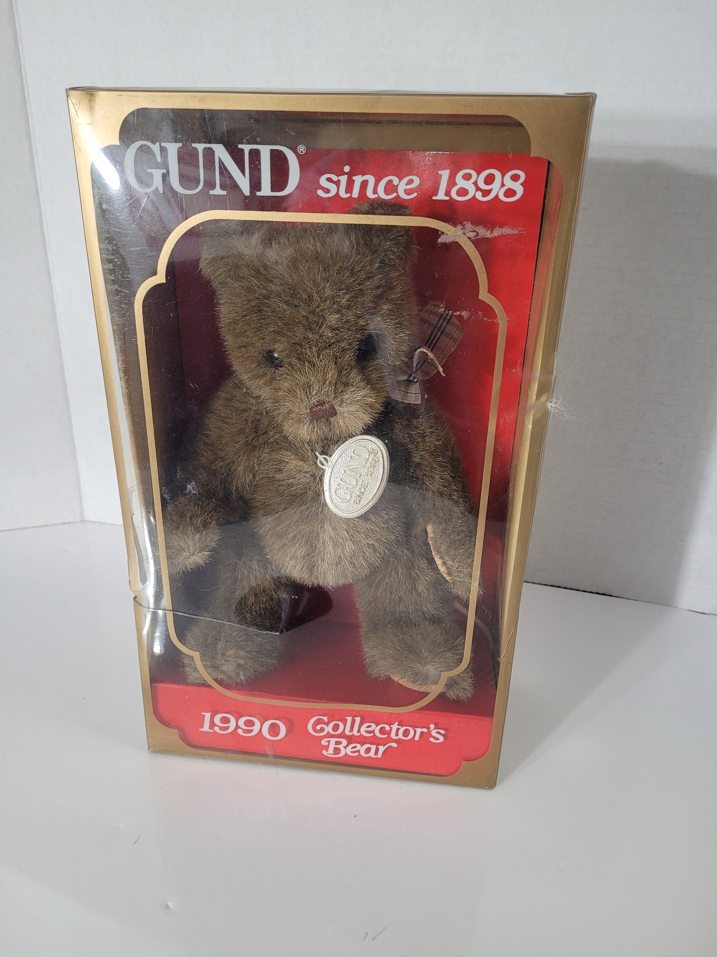 Vintage GUND 1990 Collector’s Bear Limited Edition – Original Box – 8"