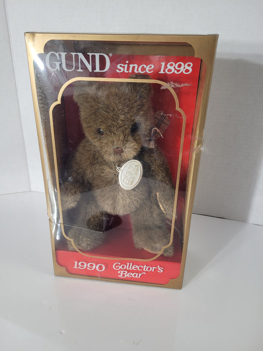 Vintage GUND 1990 Collector’s Bear Limited Edition – Original Box – 8"