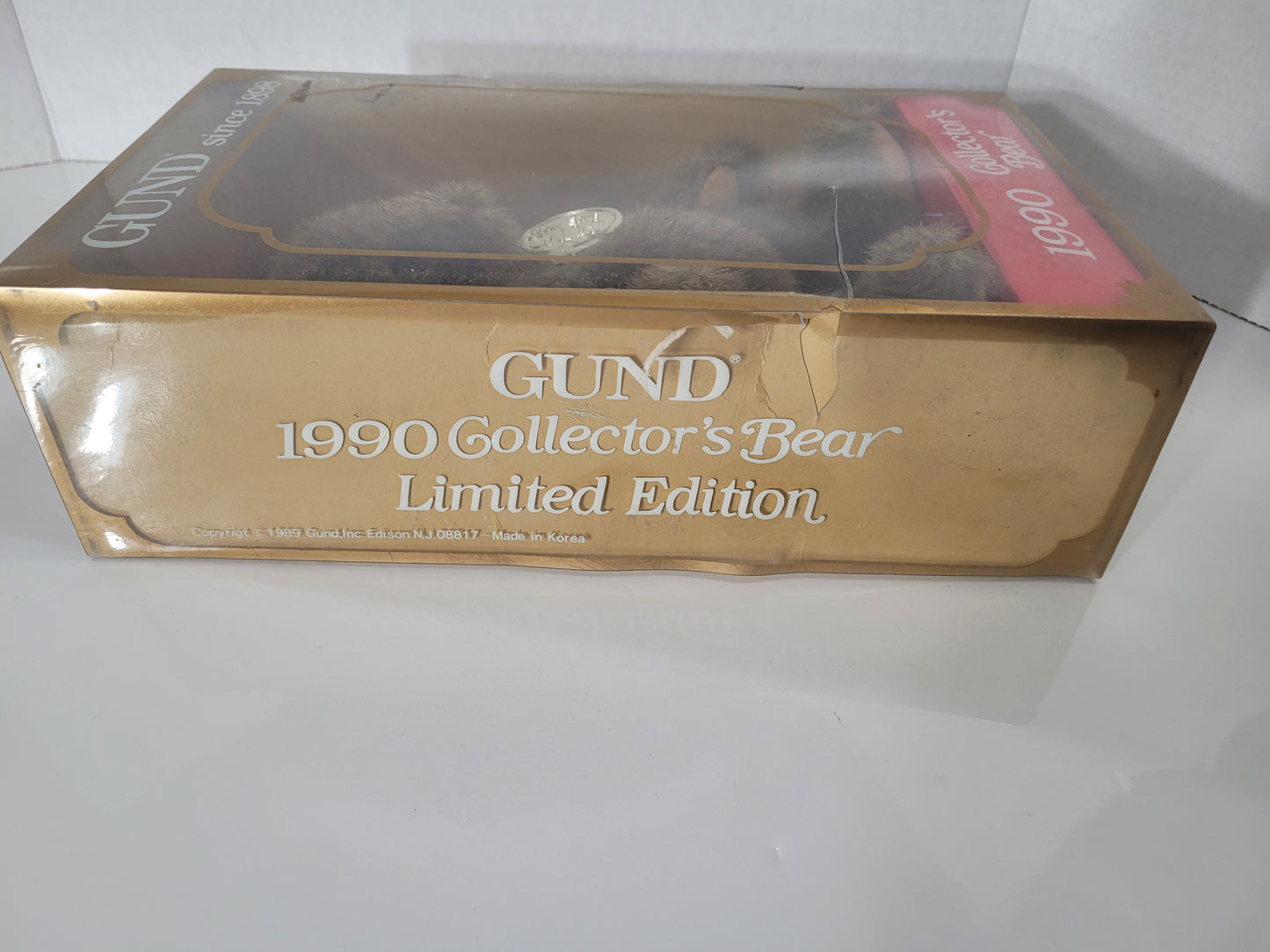 Vintage GUND 1990 Collector’s Bear Limited Edition – Original Box – 8"