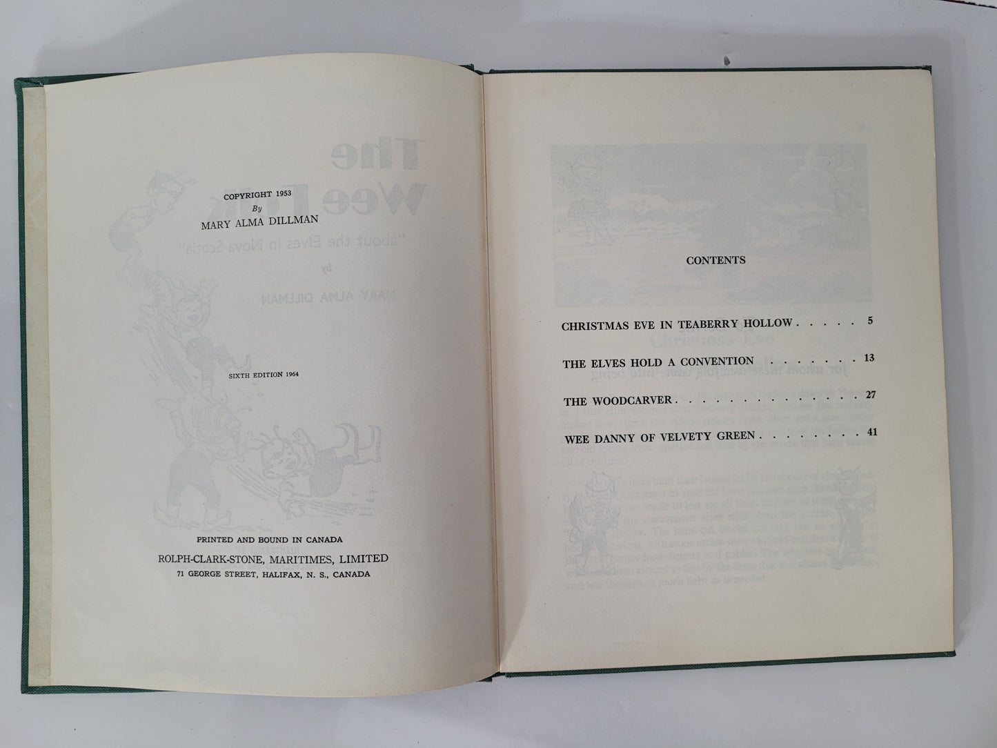 The Wee Folk – About the Elves in Nova Scotia – Mary Alma Dillman – 1964 Sixth Edition