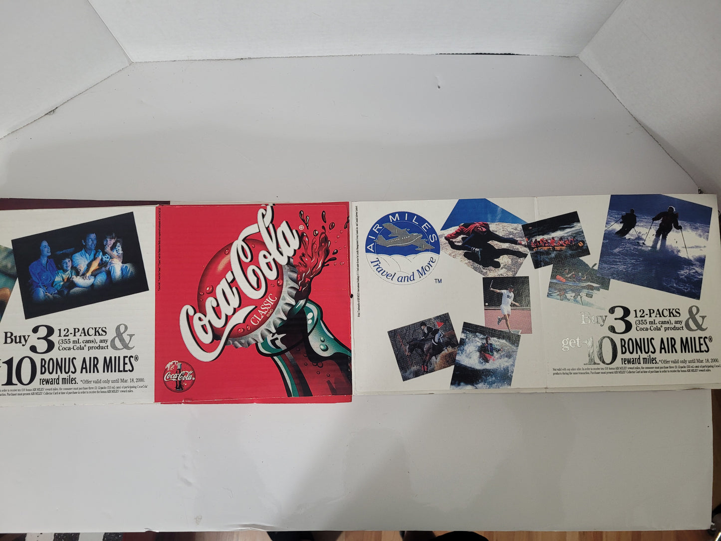 Vintage 2000 Coca-Cola Safeway Air Miles Advertising Display Strip – 74" x 8"
