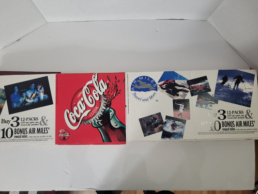 Vintage 2000 Coca-Cola Safeway Air Miles Advertising Display Strip – 74" x 8"