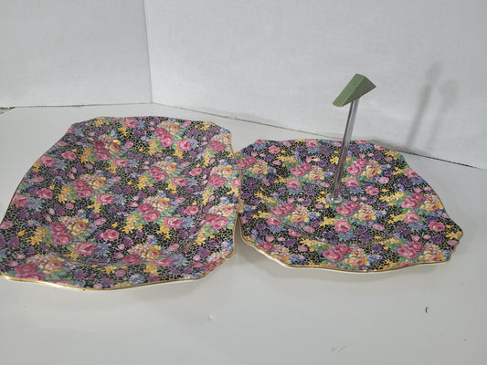 Vintage Royal Winton Grimwades “Hazel” Chintz Serving Set – England