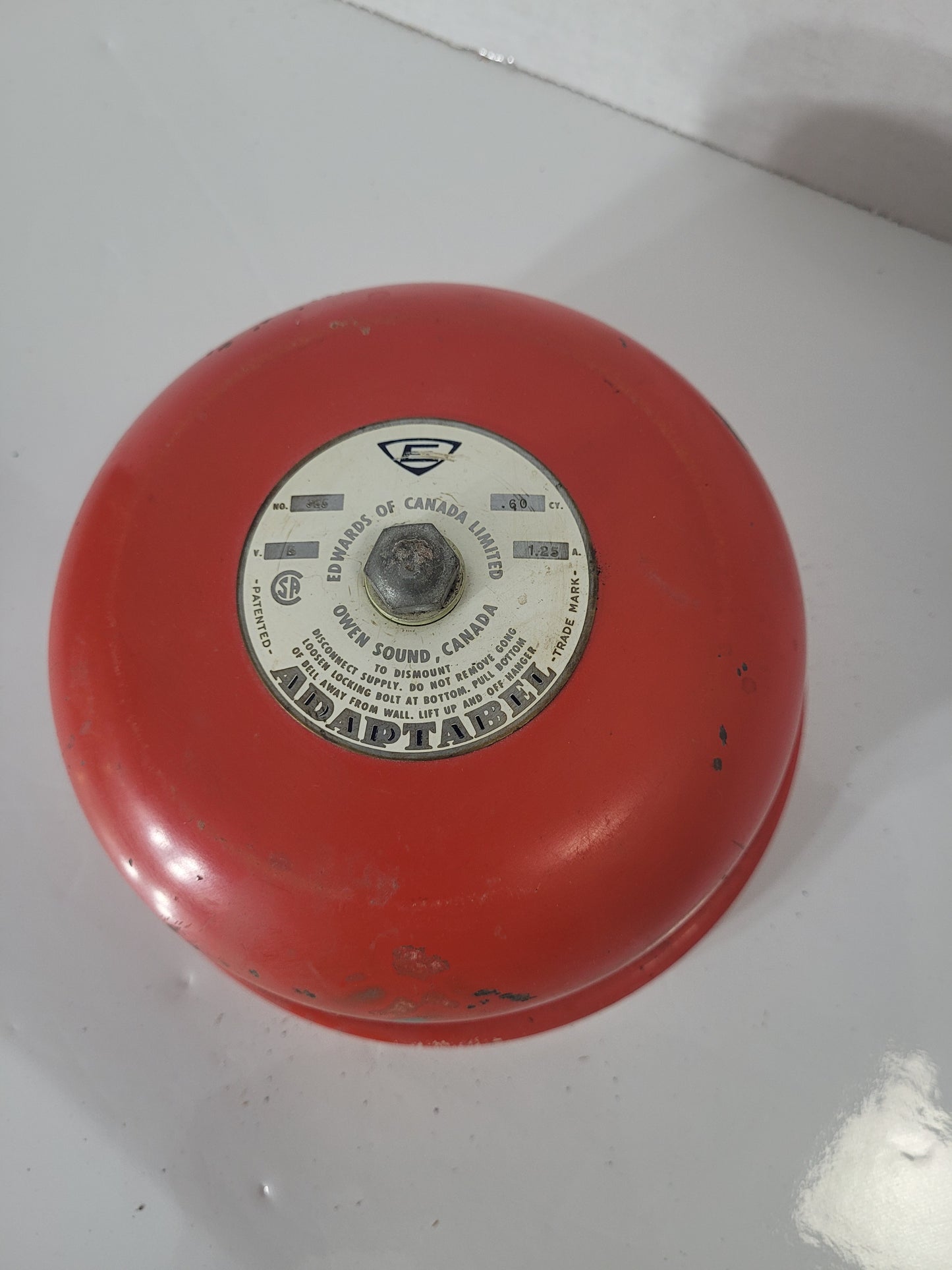 Vintage Edwards of Canada Adaptabel Electric Alarm Bell – 7"