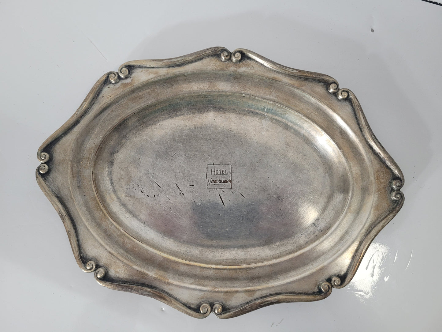 Vintage 1938 Hotel Vancouver Silverplate Serving Tray
