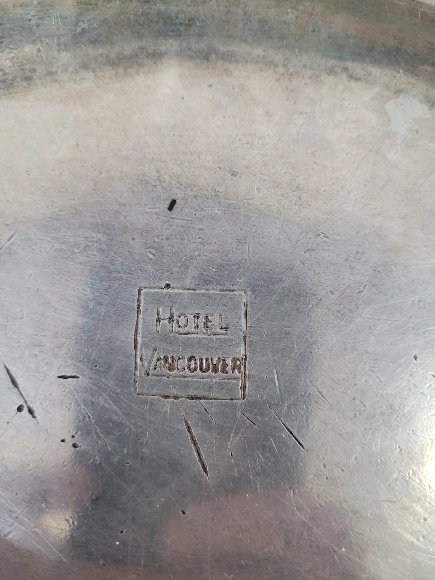 Vintage 1938 Hotel Vancouver Silverplate Serving Tray