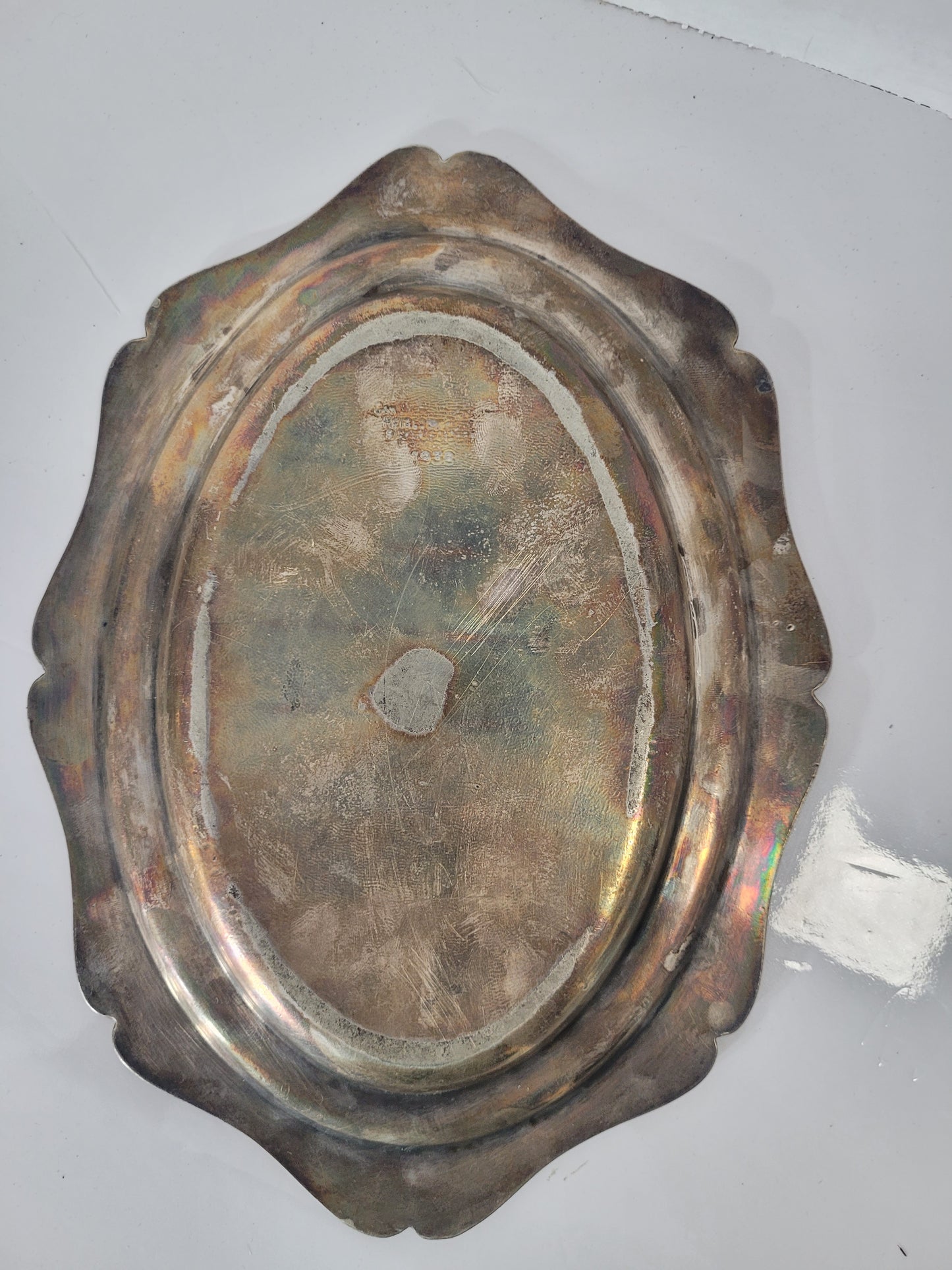 Vintage 1938 Hotel Vancouver Silverplate Serving Tray