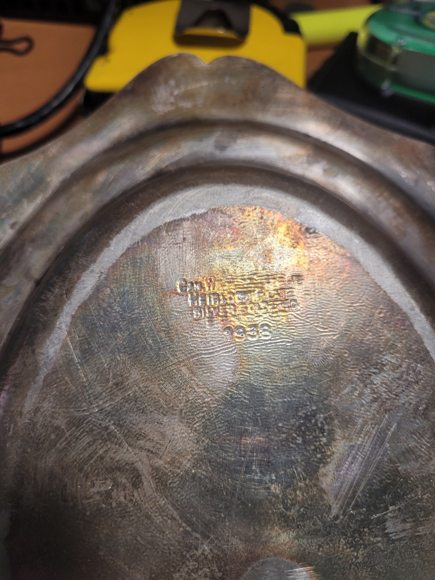 Vintage 1938 Hotel Vancouver Silverplate Serving Tray
