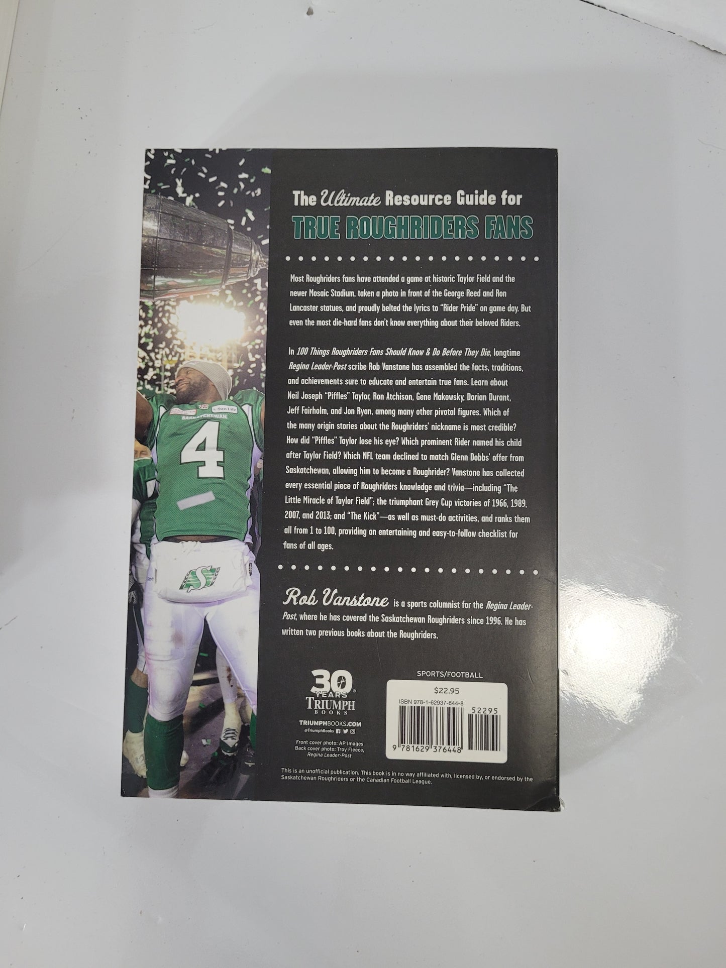 Saskatchewan Roughriders 3-Book Lot – First 100 Years, West Riders Best & 100 Things Fans Should Know
