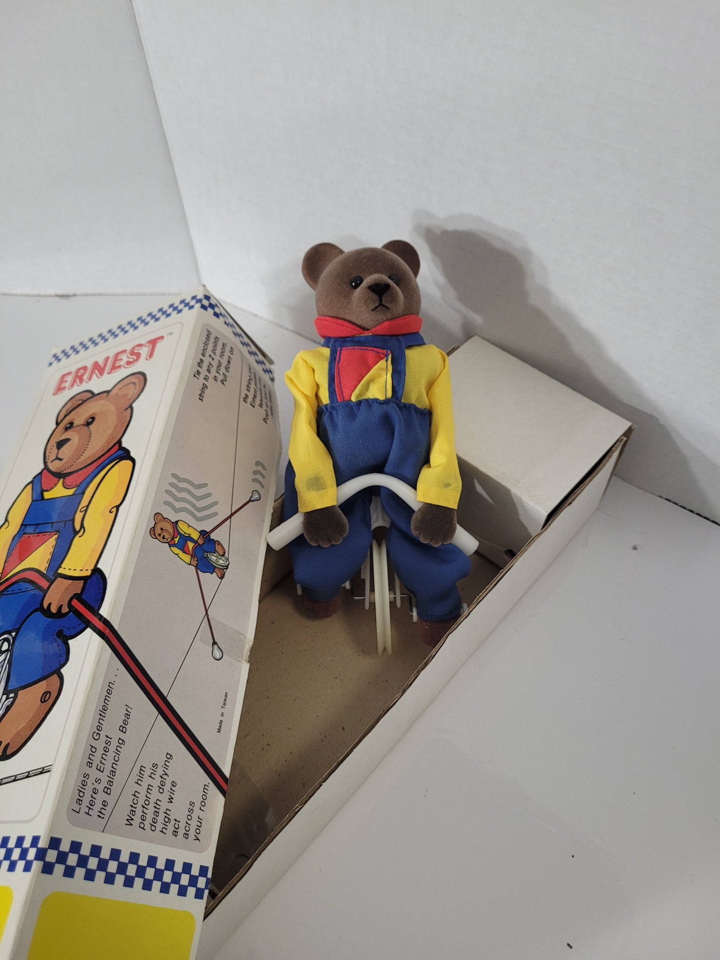 Vintage 1986 Schylling Ernest The Balancing Bear Toy – Original Box