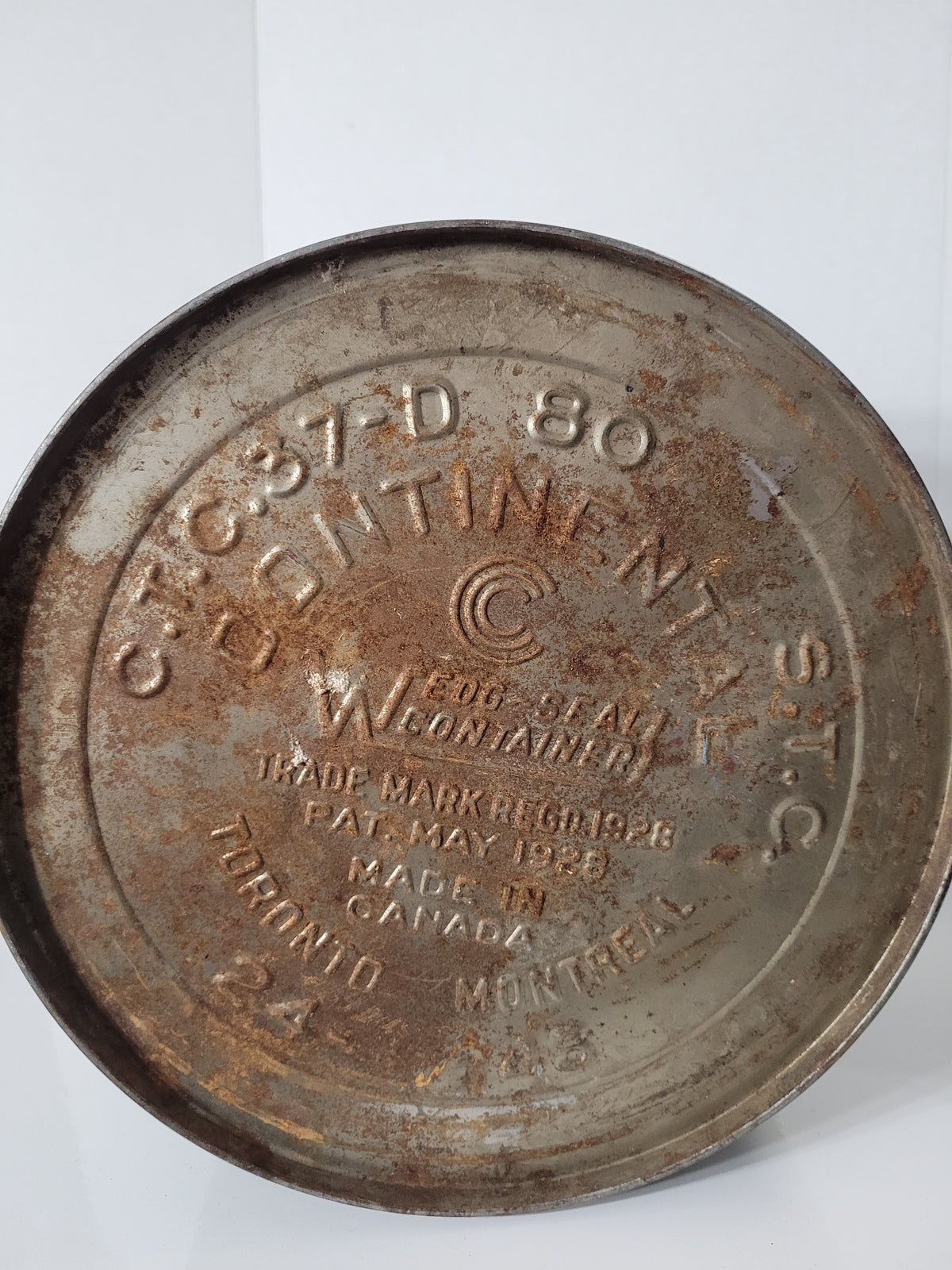 Vintage B/A British American Oil Co. Service Products 5-Gallon Metal Can