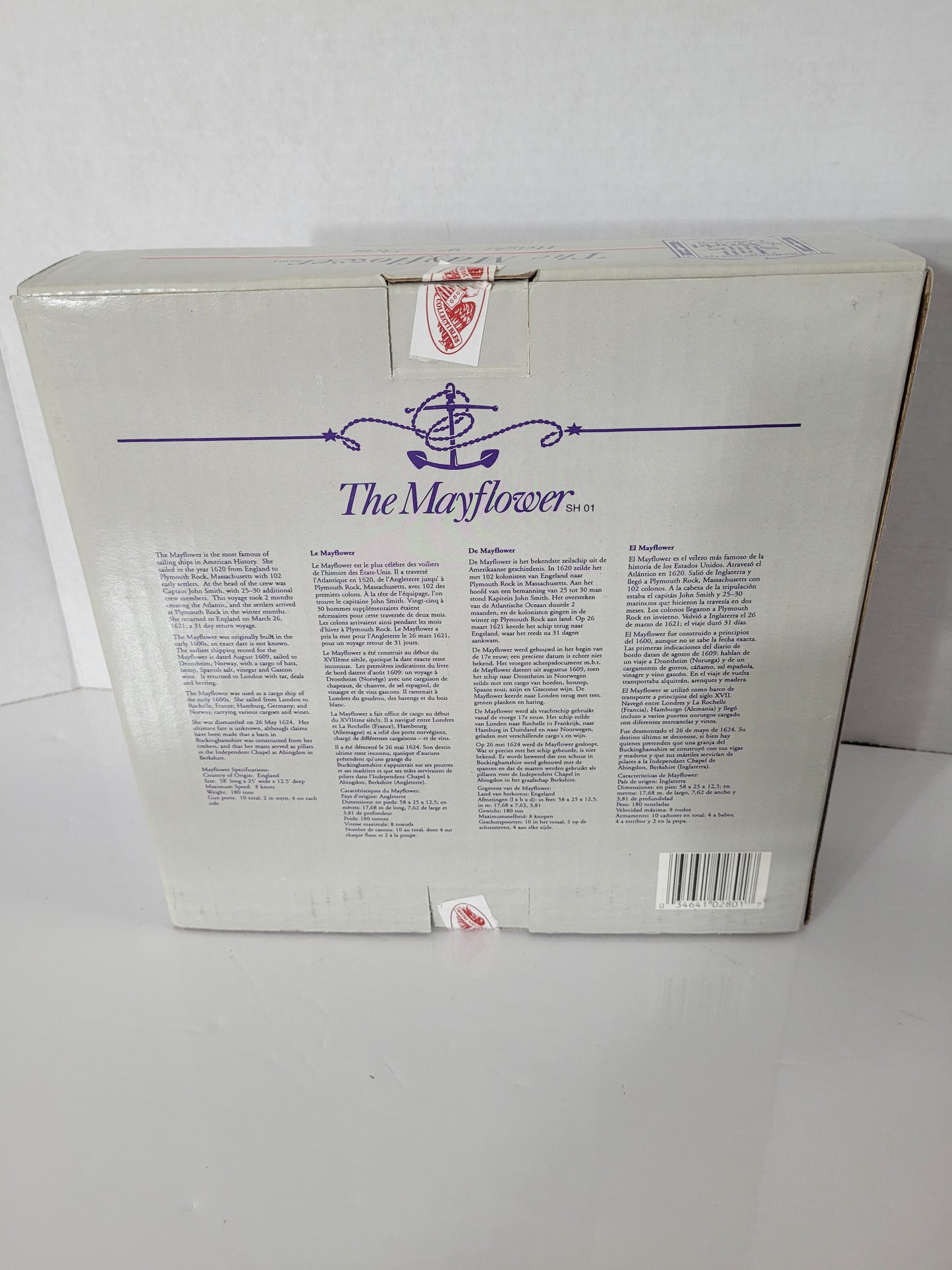 Heritage Mint Tall Ships of the World “The Mayflower” Handcrafted Replica – Boxed
