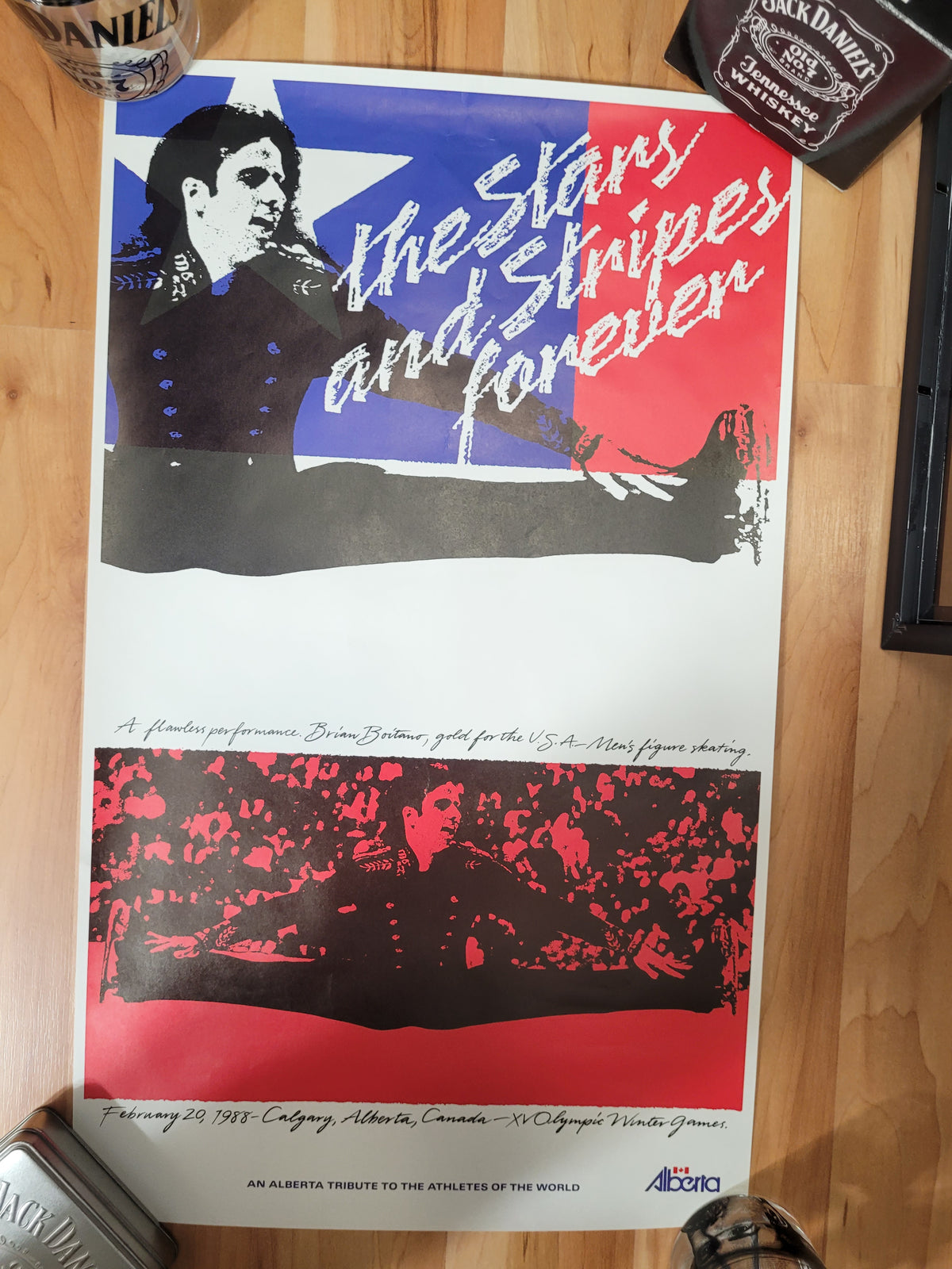 Lot of 3 Calgary 1988 Winter Olympics Alberta Tribute Posters – 13.5" x 22"