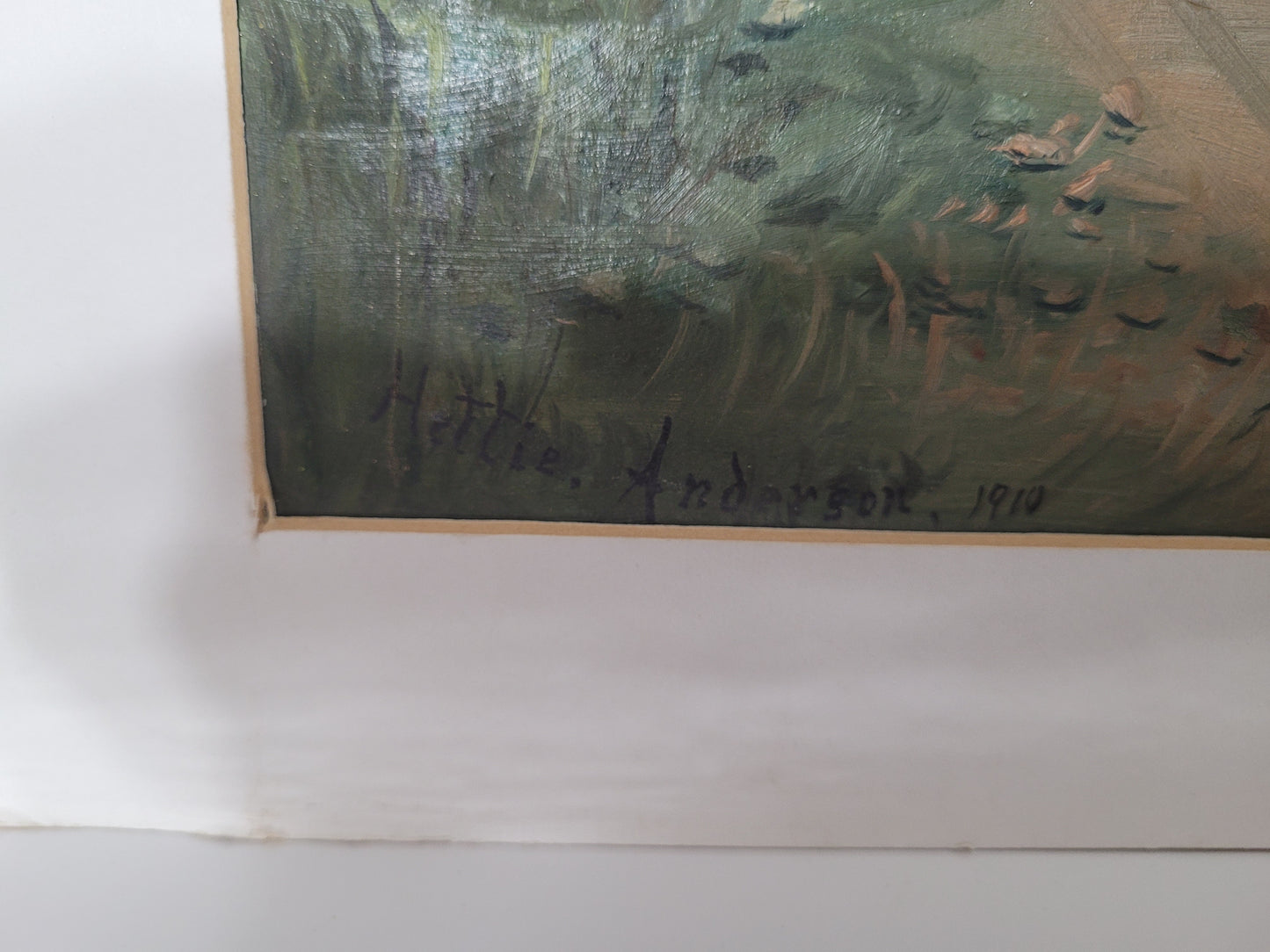 Antique 1910 Hettie Anderson Original Landscape Painting on Academy Board – Art Metropole Toronto
