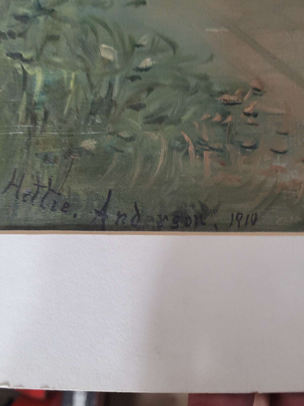 Antique 1910 Hettie Anderson Original Landscape Painting on Academy Board – Art Metropole Toronto