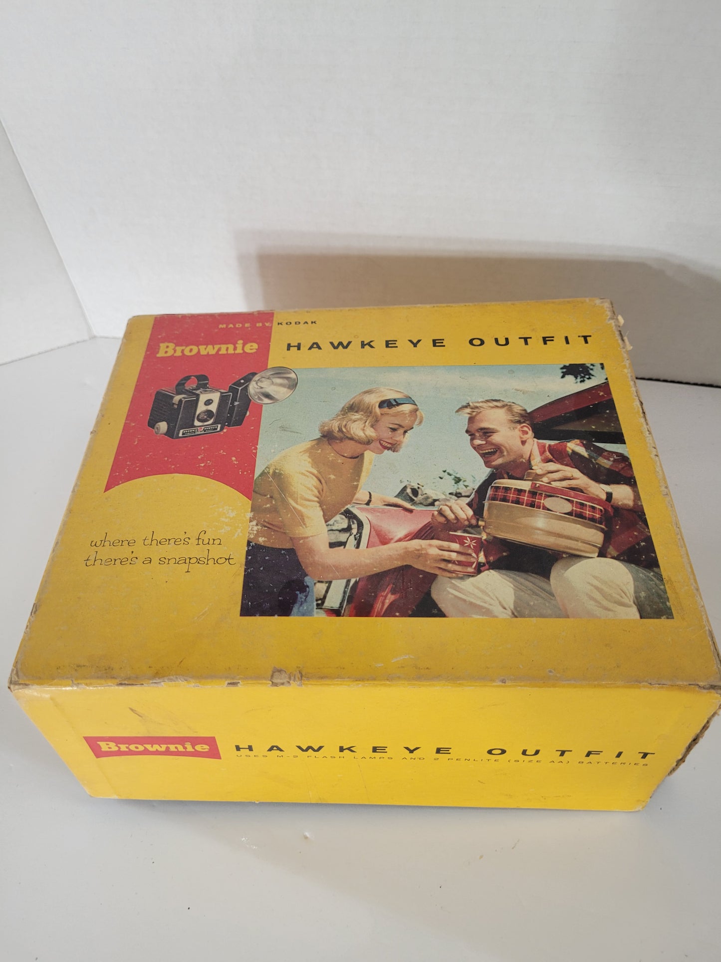 Vintage Kodak Brownie Hawkeye Flash Outfit – Camera, Flash, Box & Manuals