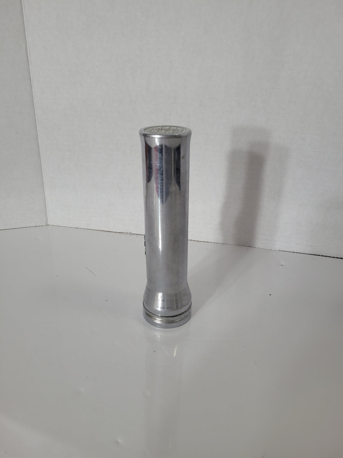 Vintage Burgess Chrome Flashlight – Made in Canada – 7"