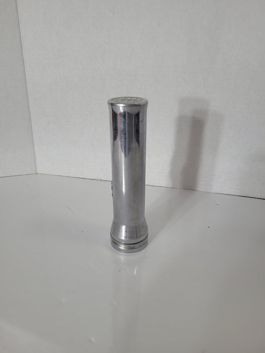 Vintage Burgess Chrome Flashlight – Made in Canada – 7"