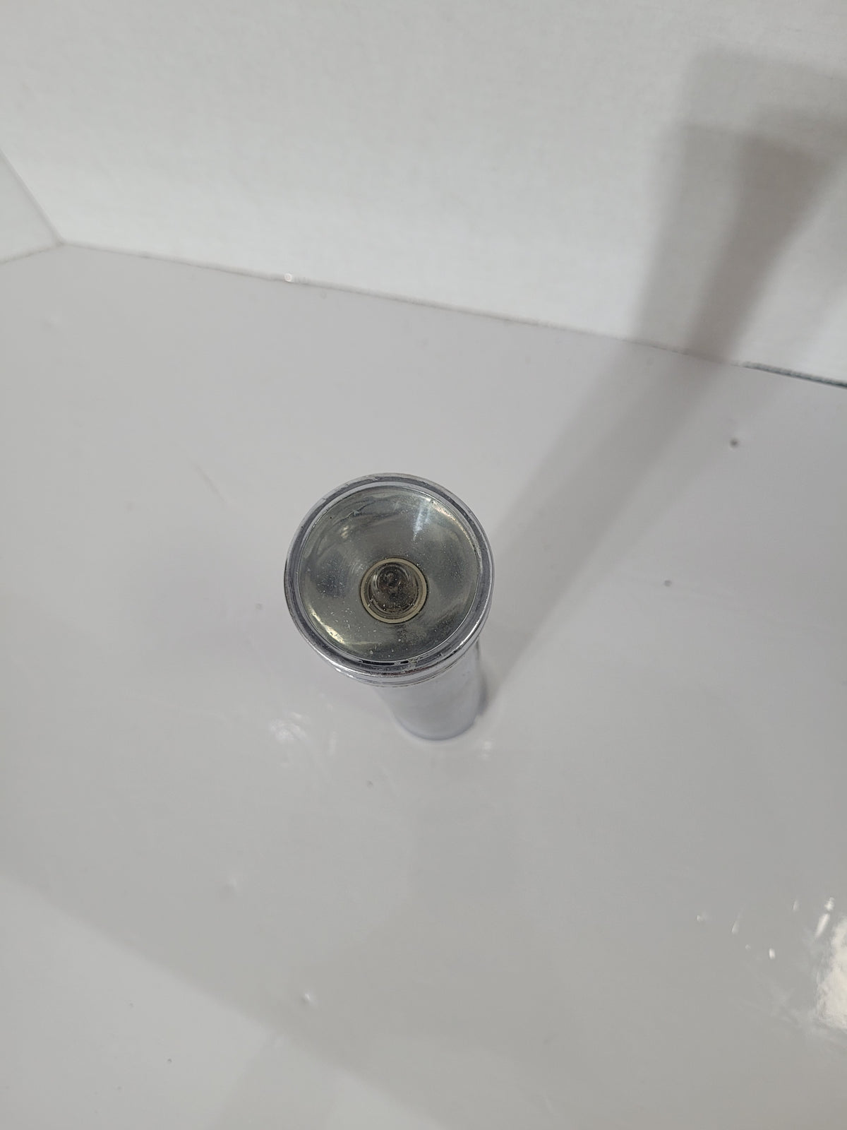 Vintage Burgess Chrome Flashlight – Made in Canada – 7"