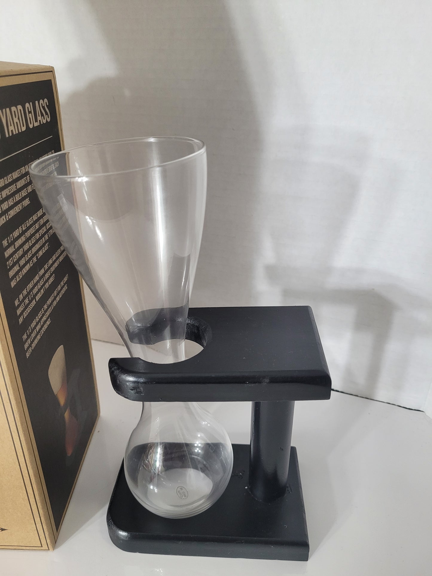 Kraft Gifts 1/3 Yard Glass 320ml Beer Drinking Glass with Stand – Boxed