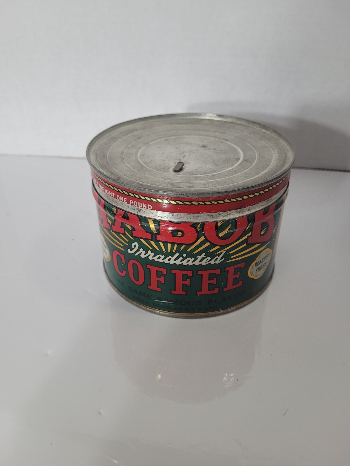 Vintage Nabob Irradiated Coffee Tin – 1 lb – Vancouver Canada