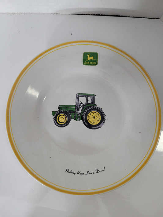 John Deere Gibson 9" Dinner Plate – Nothing Runs Like a Deere